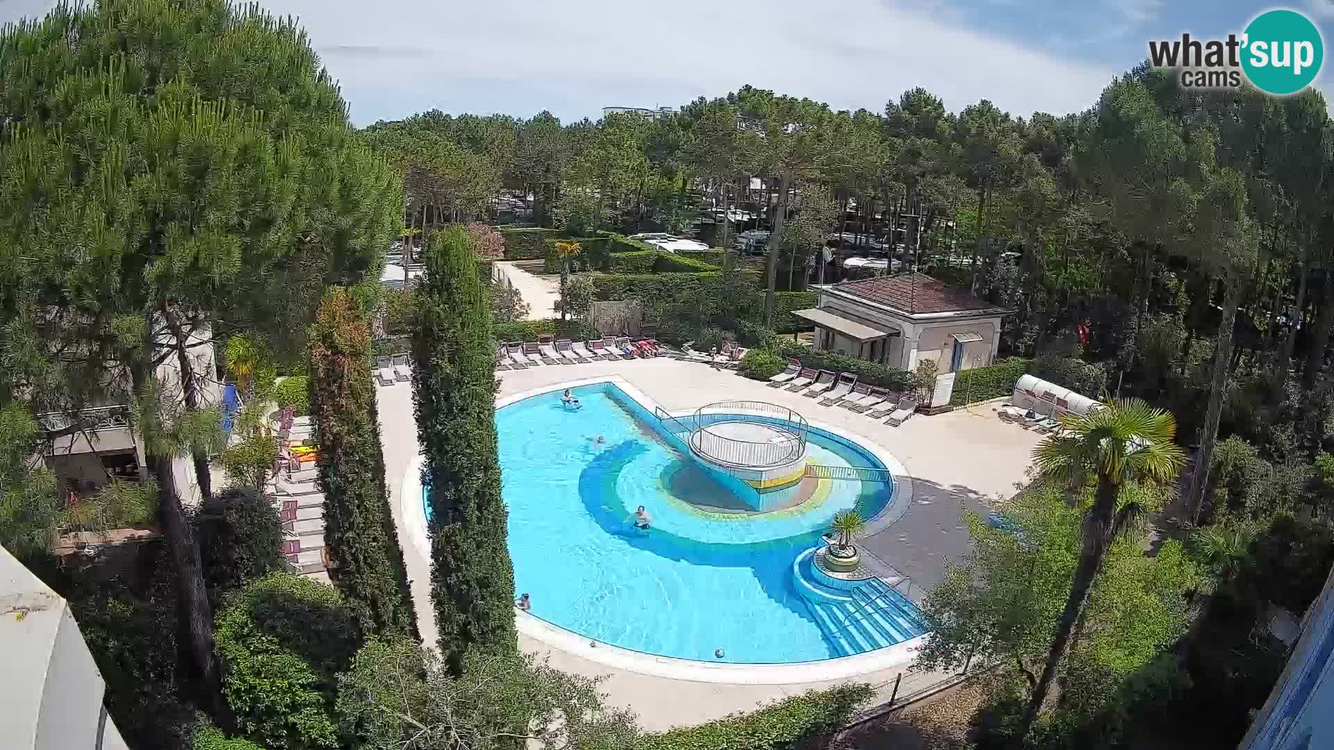 Piscina Villaggio Mare Blu webcam LIVE Bibione Pineda – Italia