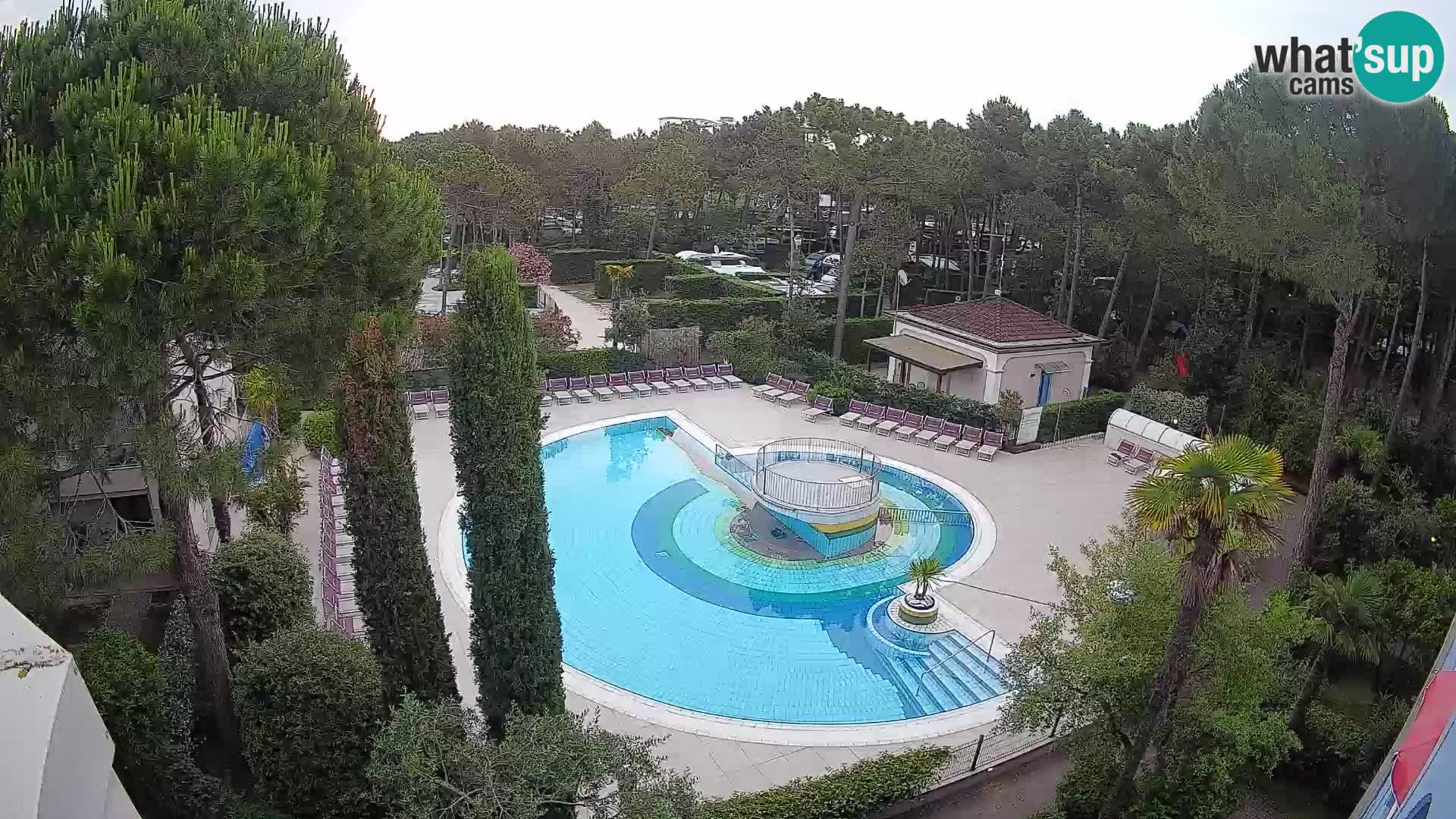 Piscina Villaggio Mare Blu webcam LIVE Bibione Pineda – Italia