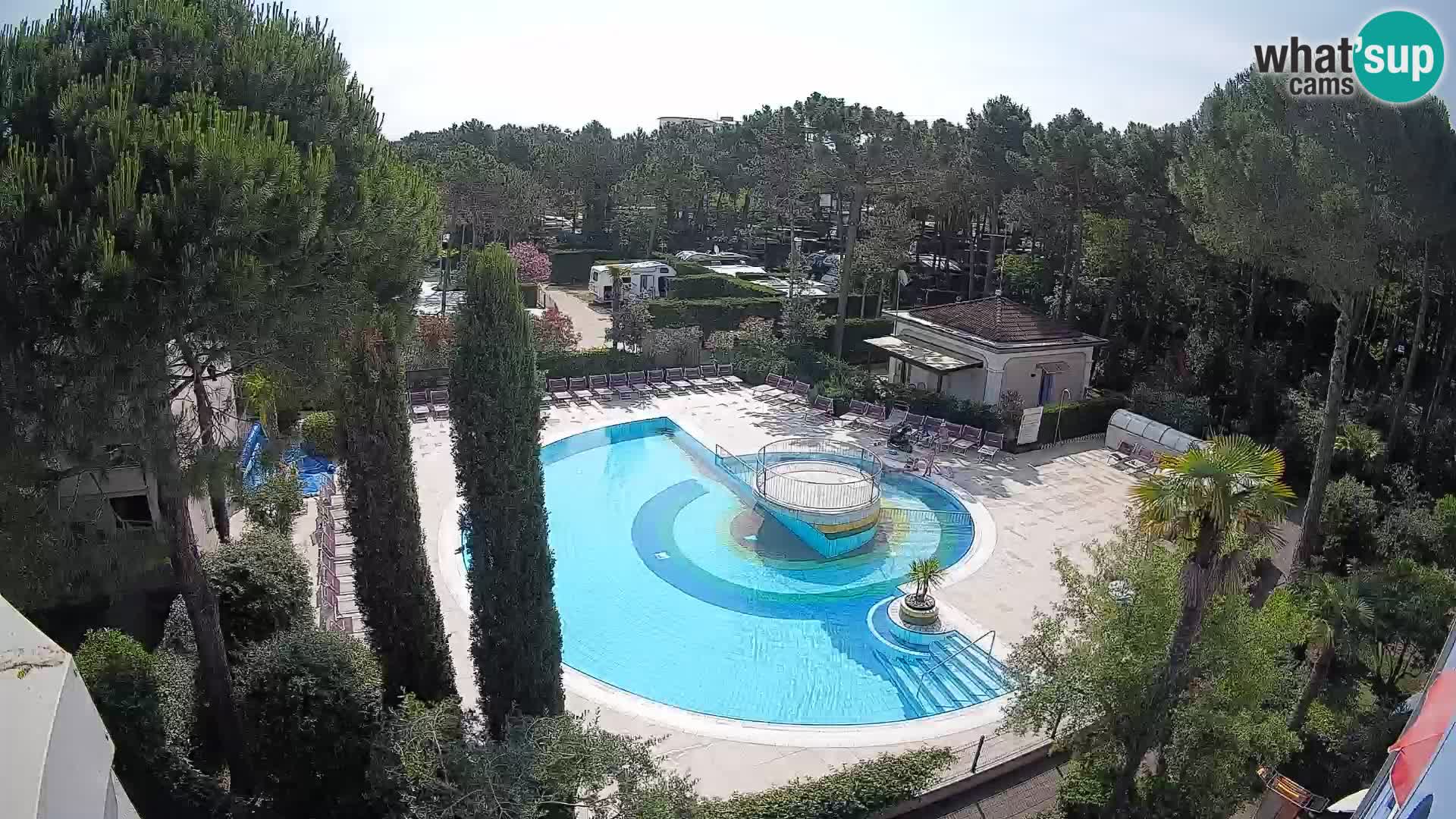 Villaggio Mare Blu piscine LIVE webcam Bibione Pineda – Italie