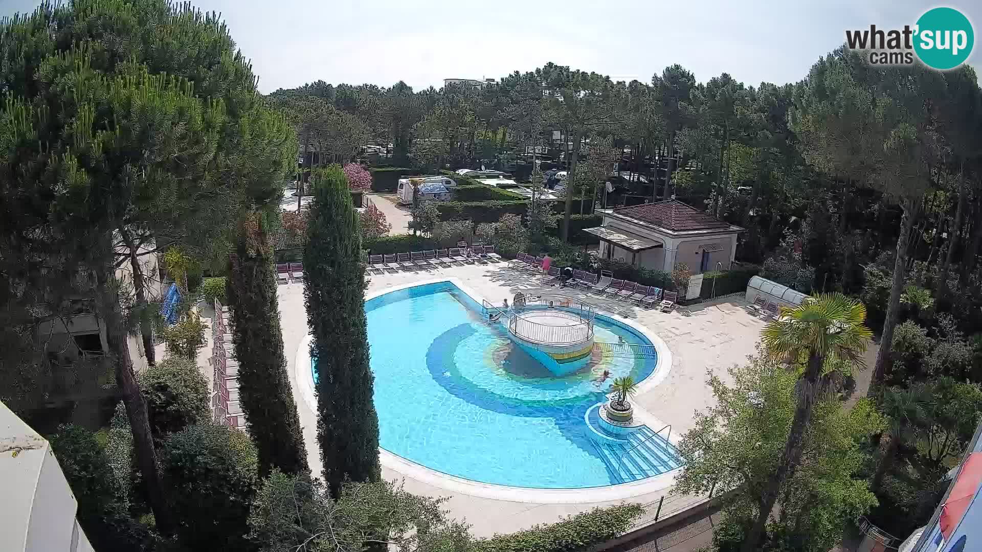 Piscina Villaggio Mare Blu EN VIVO webcam Bibione Pineda – Italia