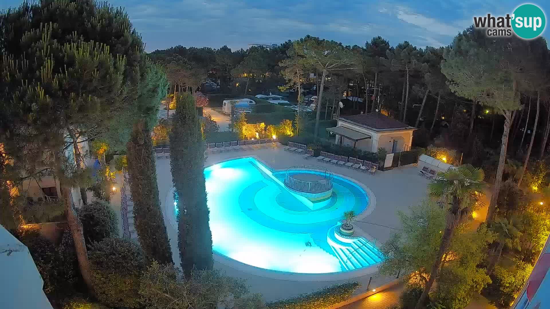 Piscina Villaggio Mare Blu webcam LIVE Bibione Pineda – Italia
