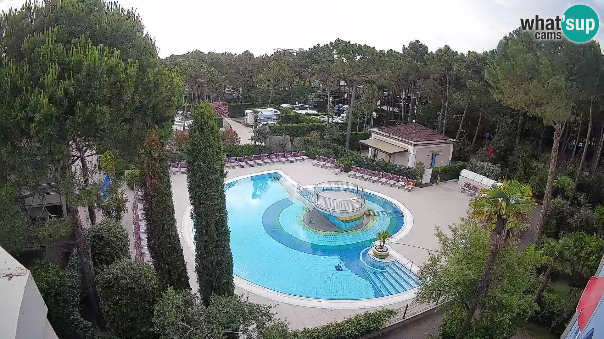 Piscina Villaggio Mare Blu webcam LIVE Bibione Pineda – Italia
