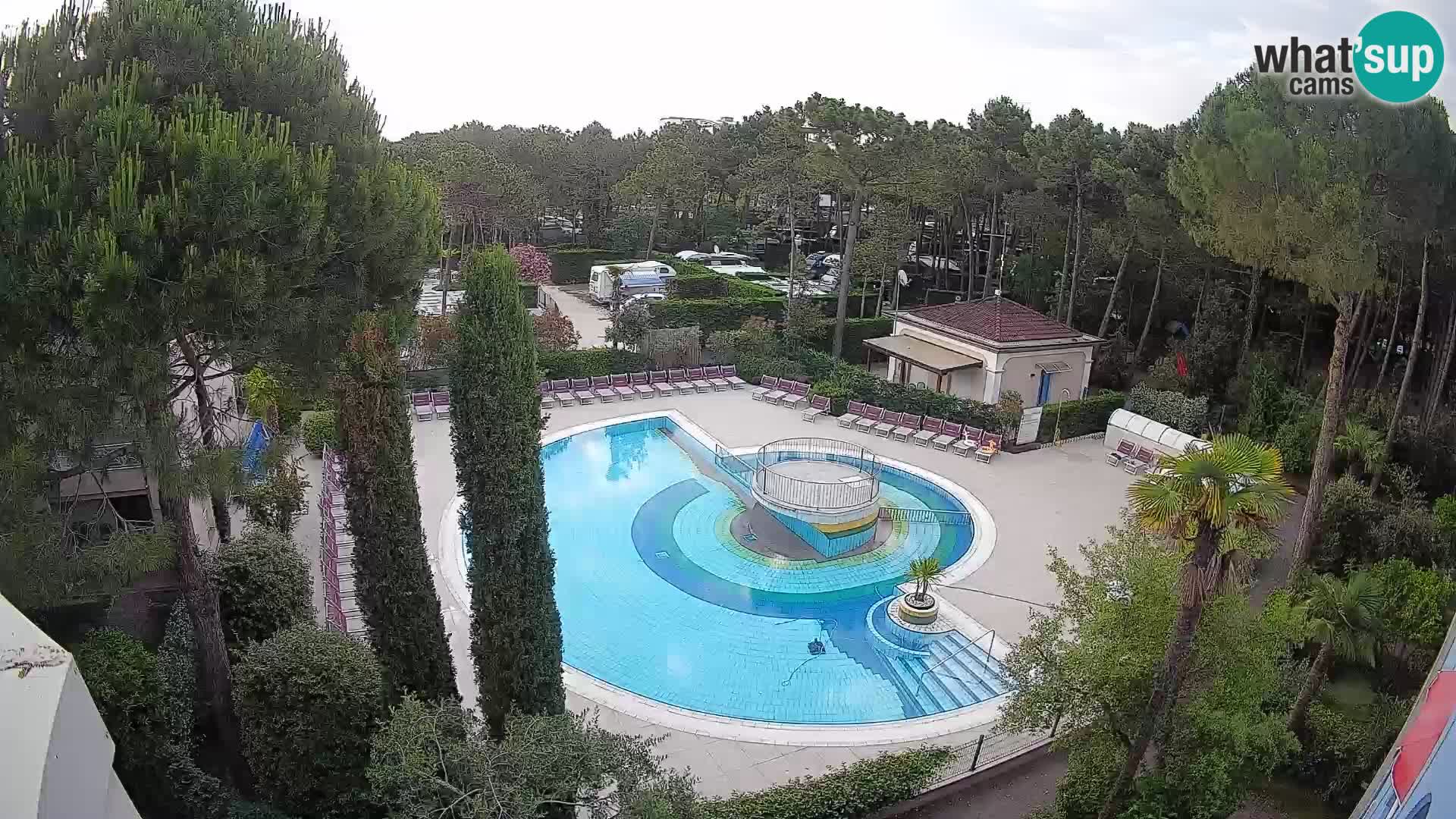 Piscina Villaggio Mare Blu webcam LIVE Bibione Pineda – Italia