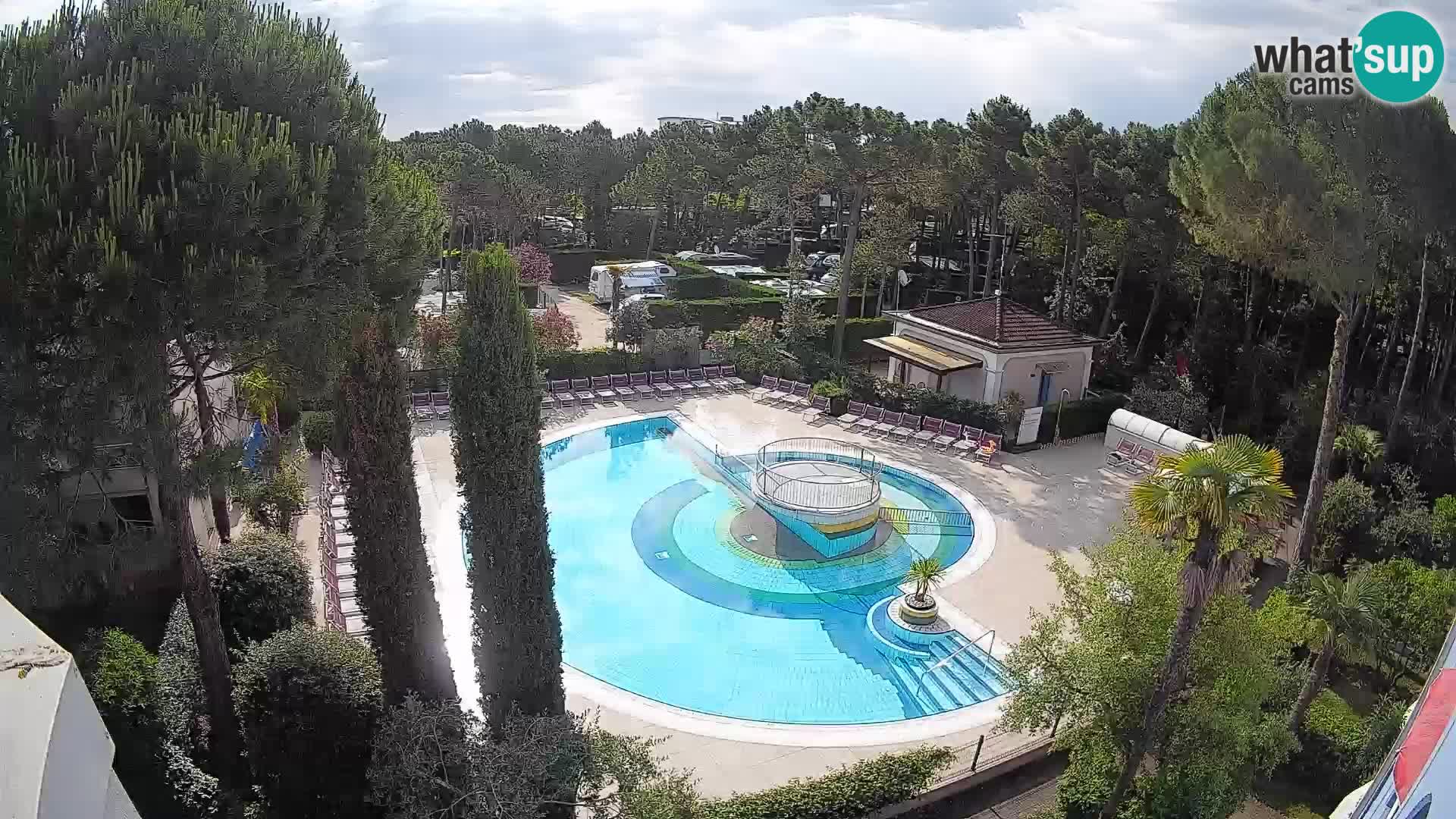 Piscina Villaggio Mare Blu webcam LIVE Bibione Pineda – Italia