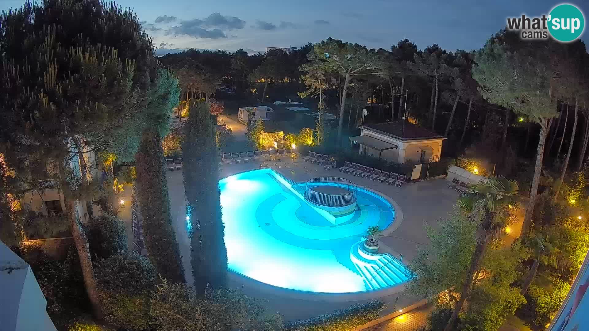 Piscina Villaggio Mare Blu EN VIVO webcam Bibione Pineda – Italia