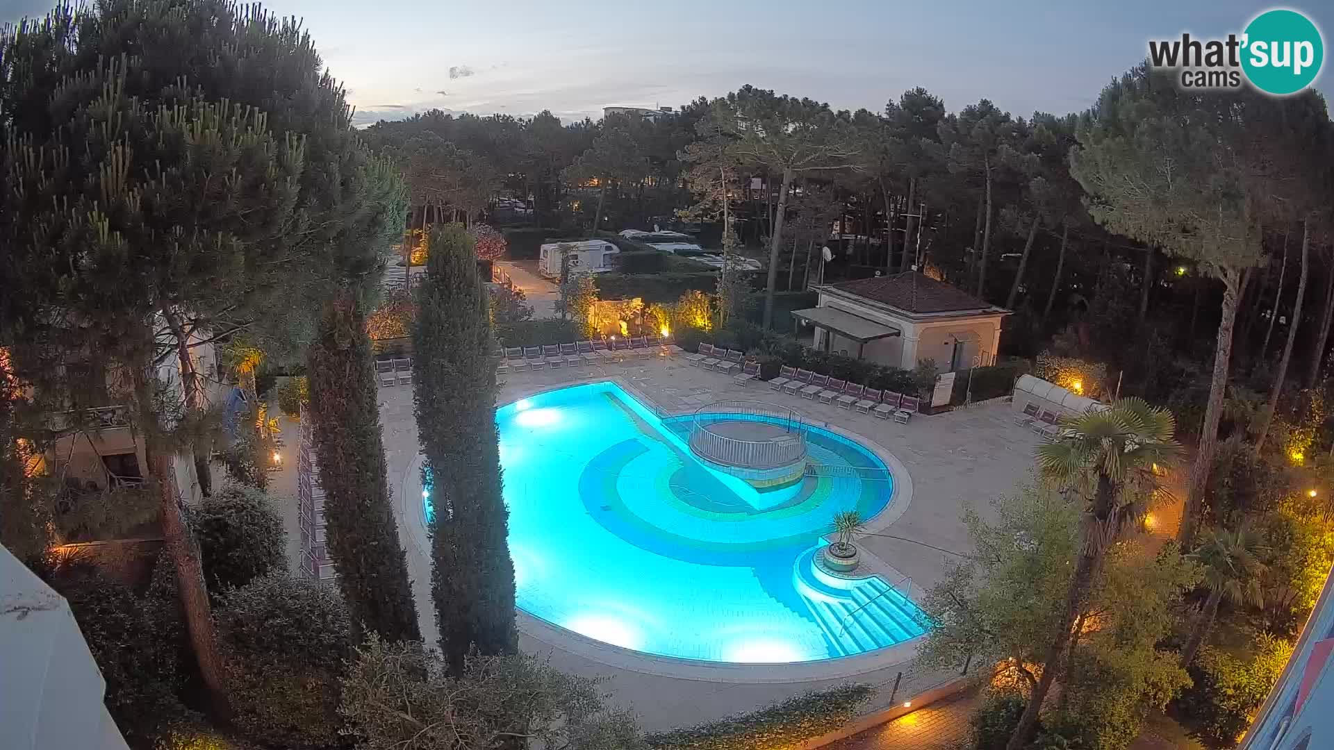 Villaggio Mare Blu pool LIVE webcam Bibione Pineda – Italy