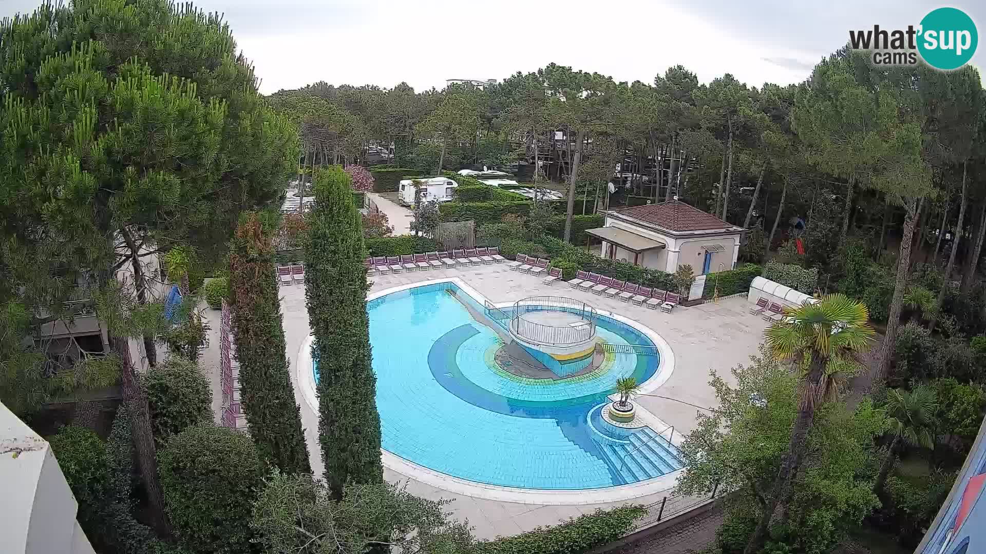 Piscina Villaggio Mare Blu webcam LIVE Bibione Pineda – Italia