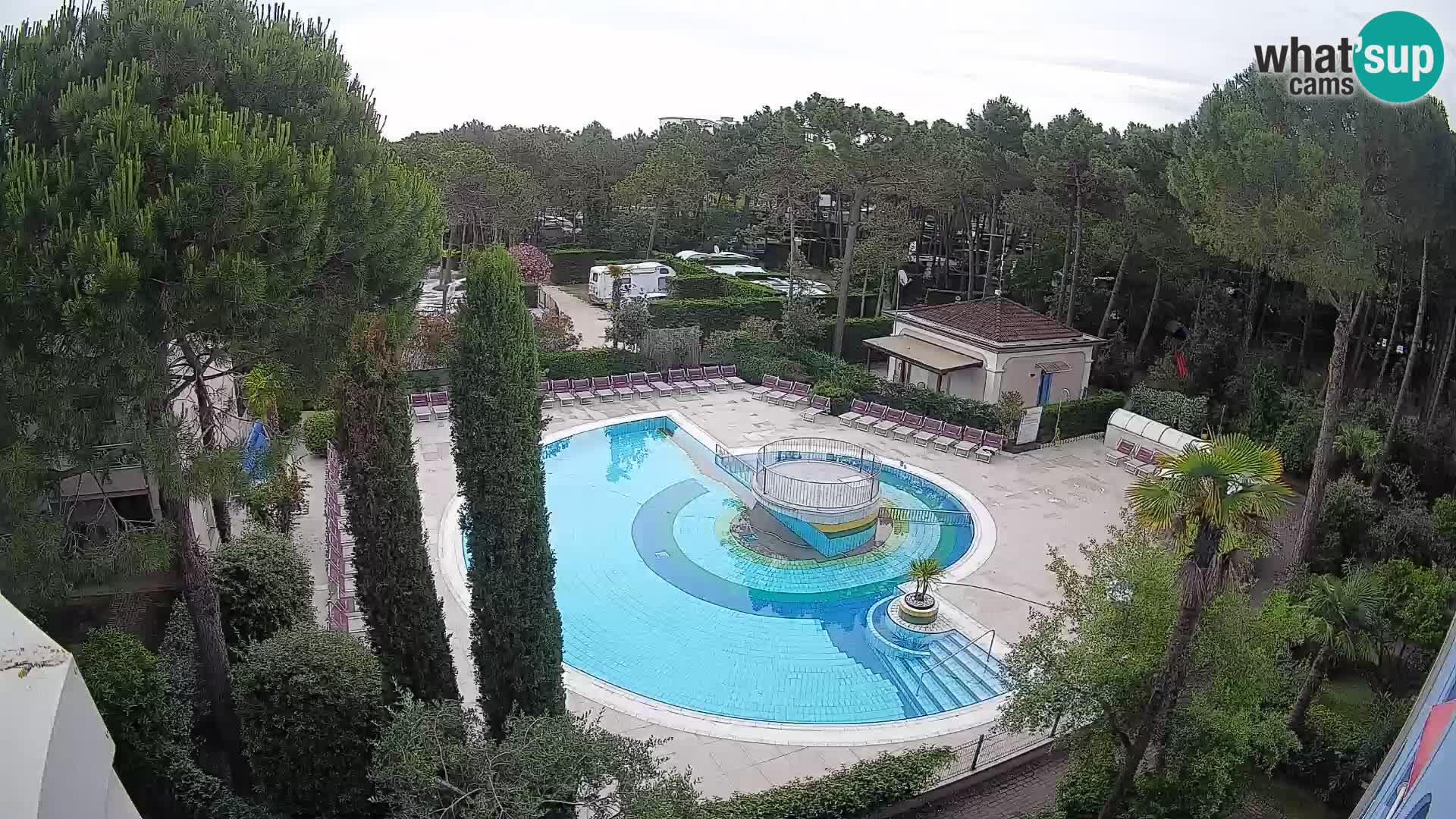 Piscina Villaggio Mare Blu webcam LIVE Bibione Pineda – Italia