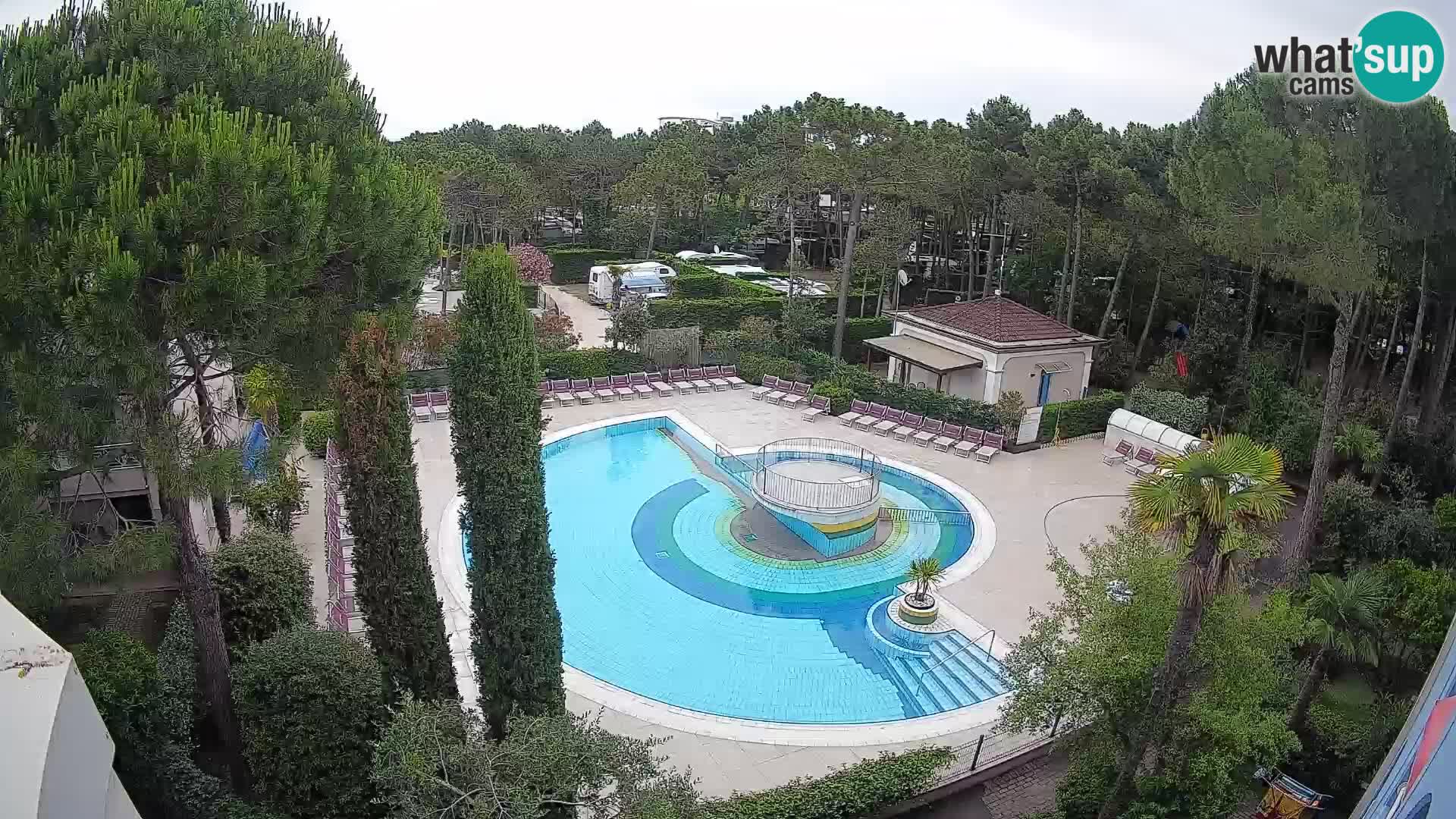 Villaggio Mare Blu piscine LIVE webcam Bibione Pineda – Italie