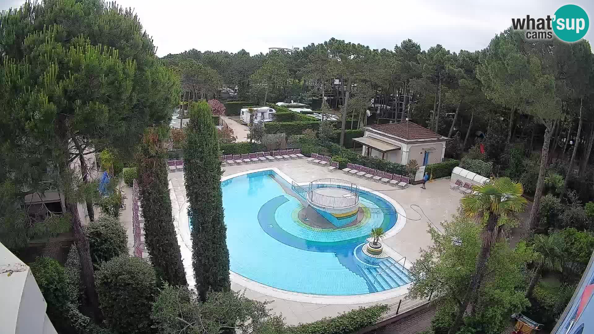 Piscina Villaggio Mare Blu webcam LIVE Bibione Pineda – Italia