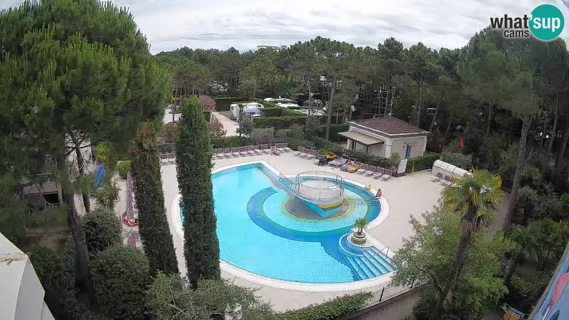 Piscina Villaggio Mare Blu webcam LIVE Bibione Pineda – Italia