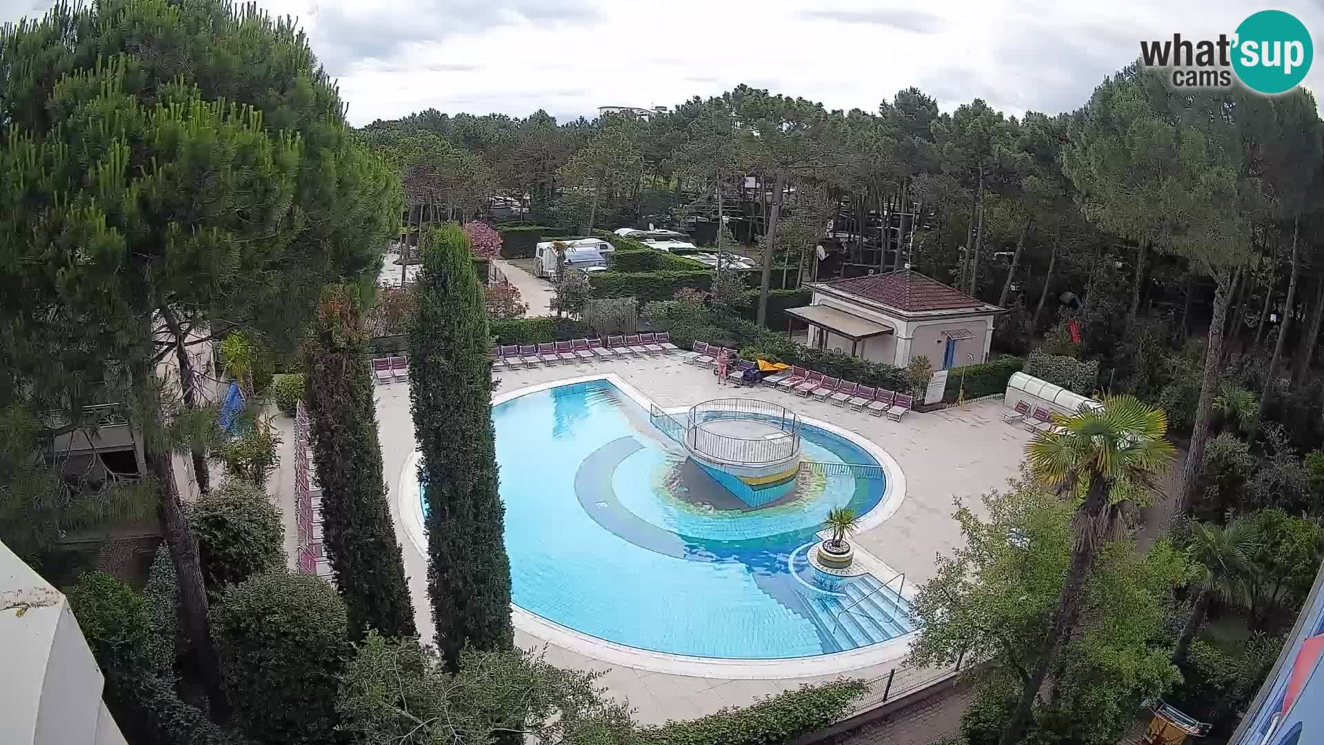 Piscina Villaggio Mare Blu EN VIVO webcam Bibione Pineda – Italia