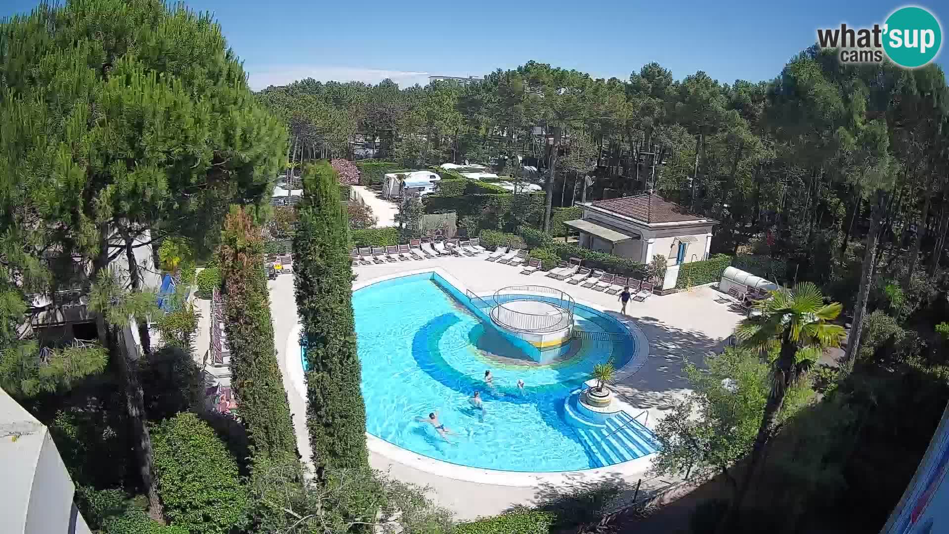 Piscina Villaggio Mare Blu webcam LIVE Bibione Pineda – Italia