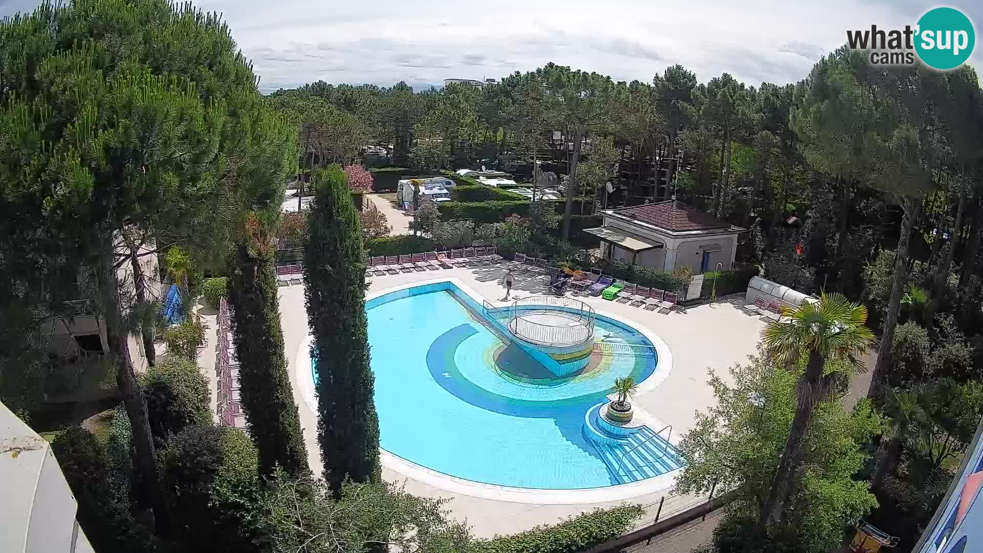 Villaggio Mare Blu pool LIVE webcam Bibione Pineda – Italy