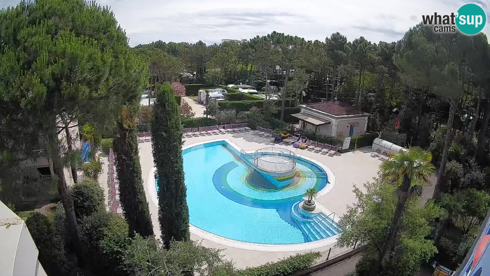 Piscina Villaggio Mare Blu EN VIVO webcam Bibione Pineda – Italia