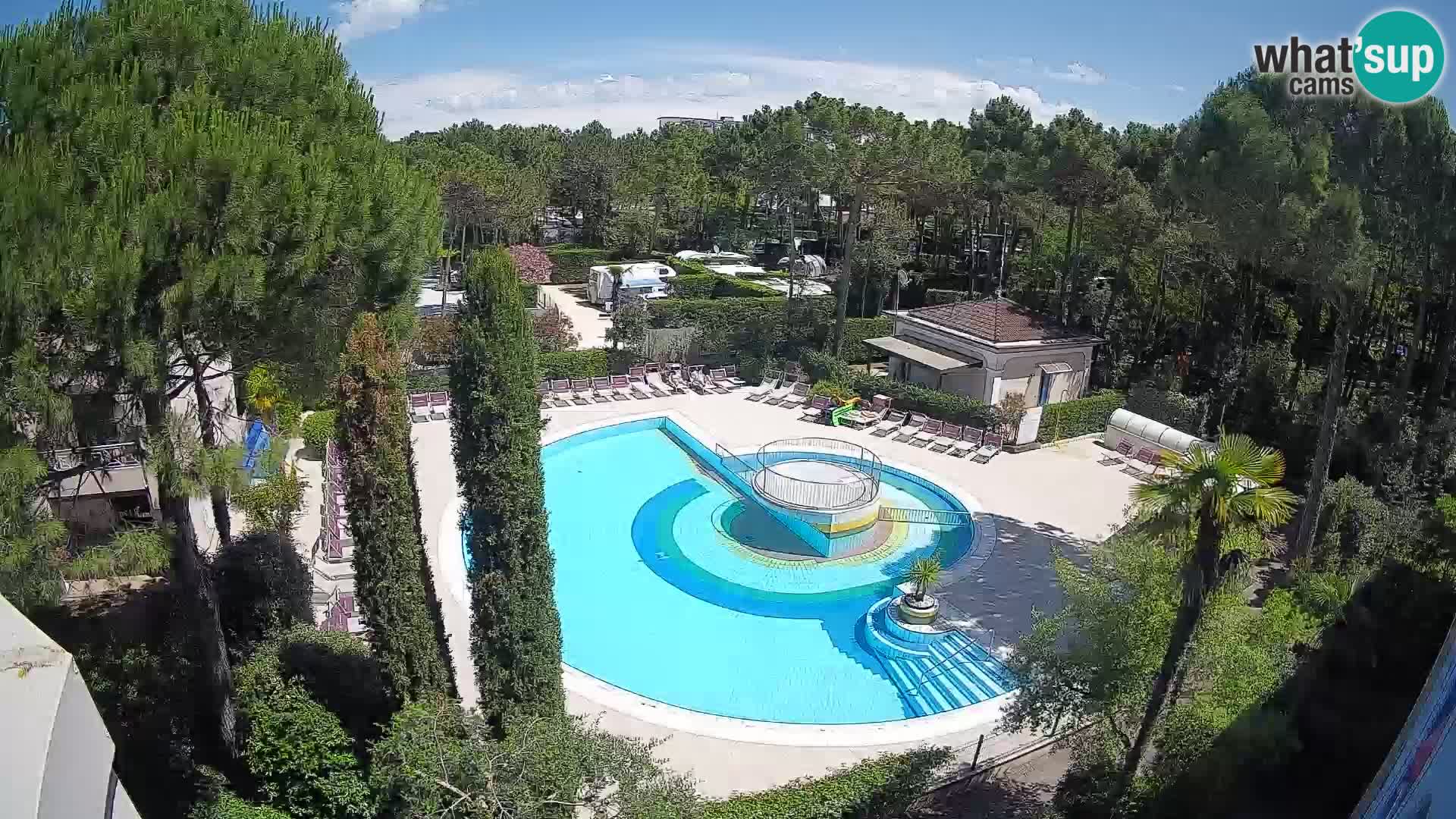 Piscina Villaggio Mare Blu webcam LIVE Bibione Pineda – Italia