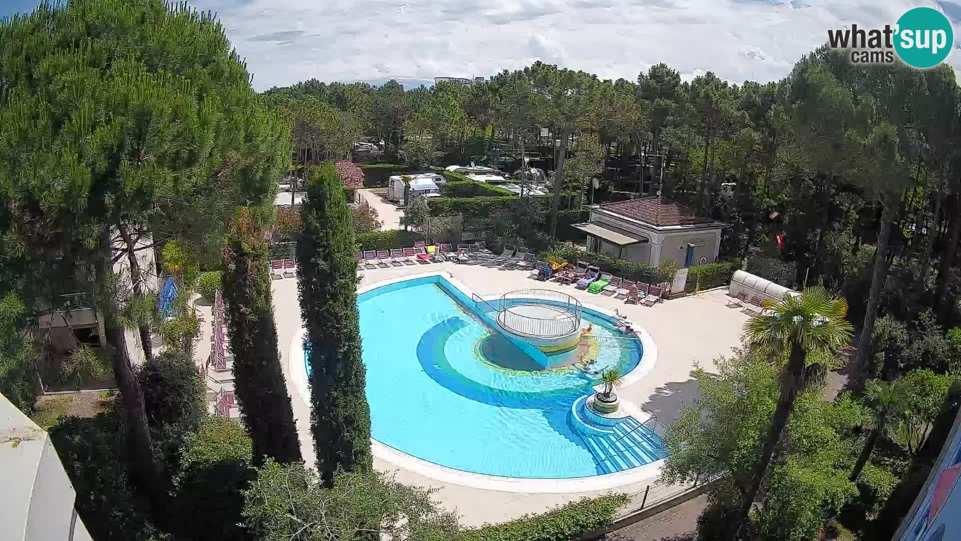 Villaggio Mare Blu pool LIVE webcam Bibione Pineda – Italy