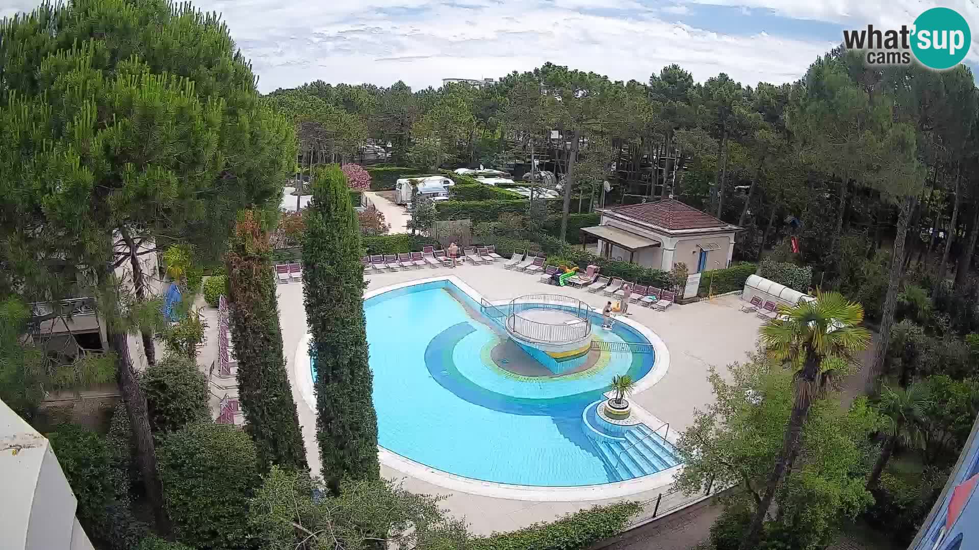 Piscina Villaggio Mare Blu webcam LIVE Bibione Pineda – Italia