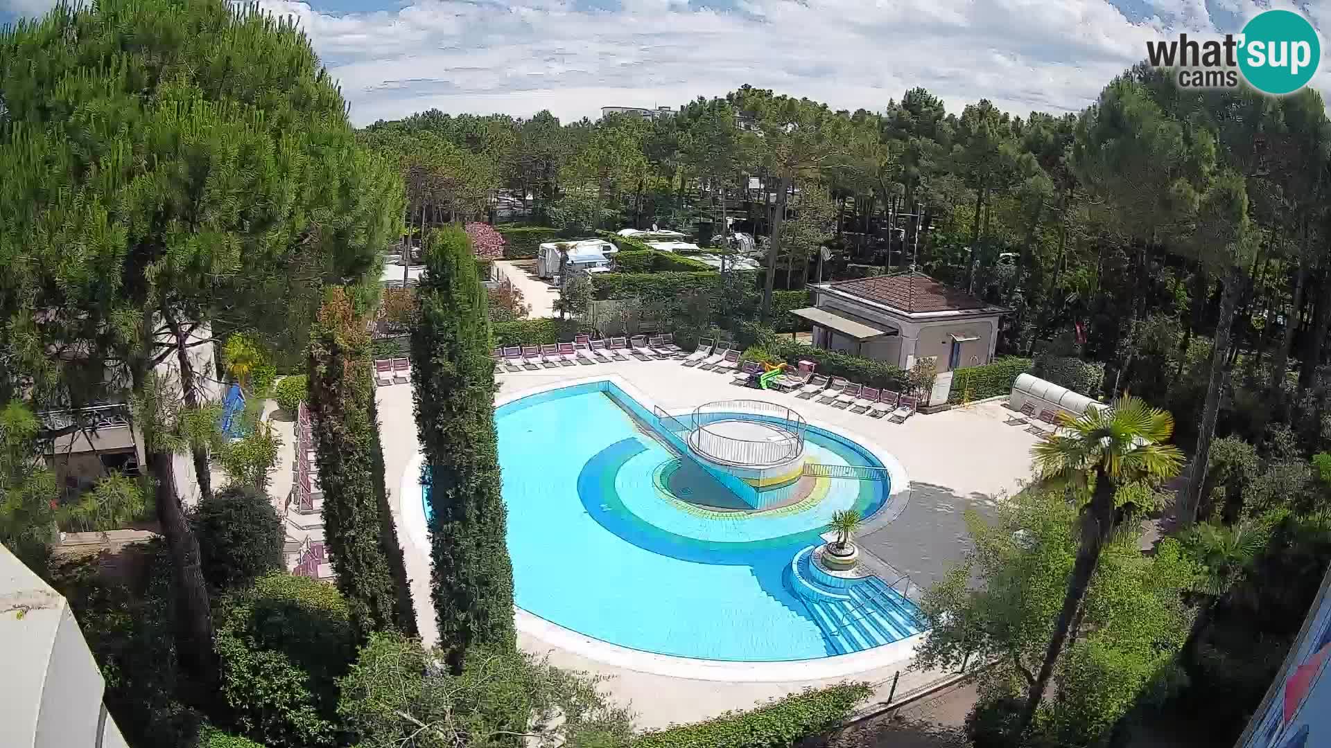 Villaggio Mare Blu pool LIVE webcam Bibione Pineda – Italy