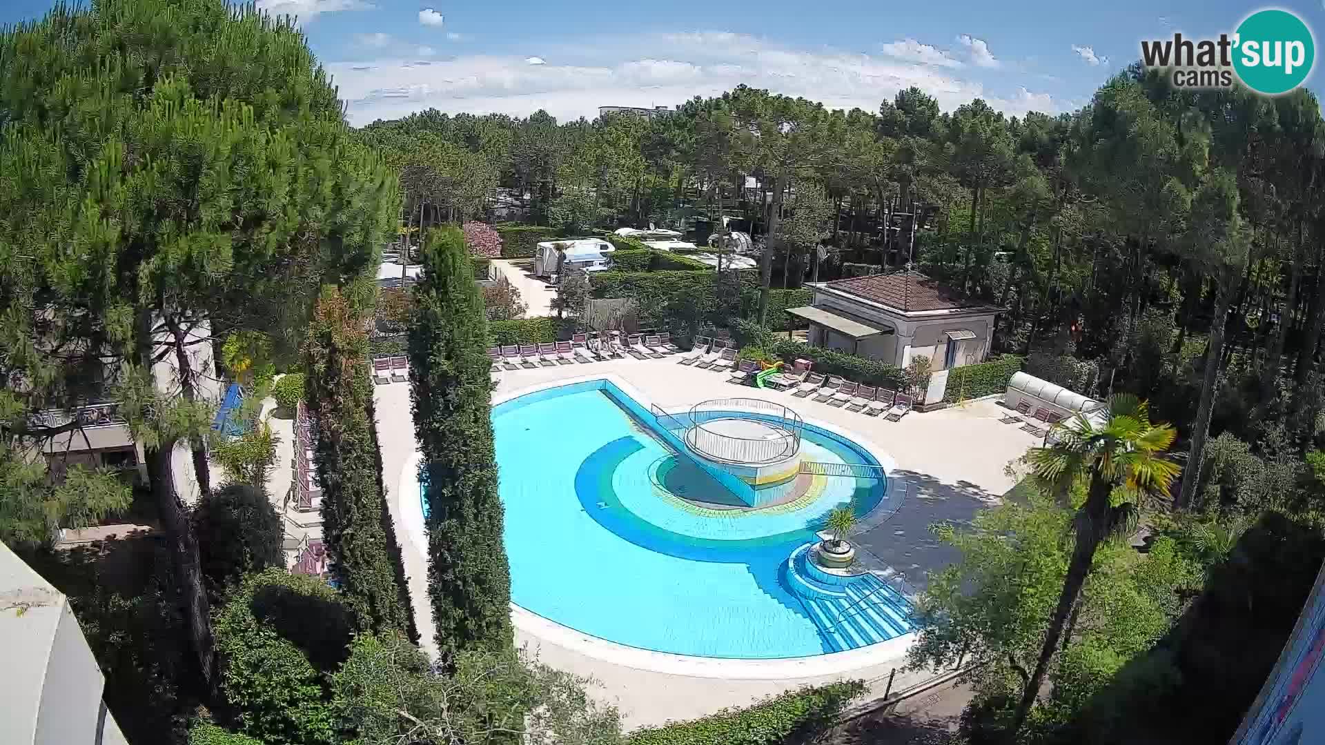 Villaggio Mare Blu piscine LIVE webcam Bibione Pineda – Italie