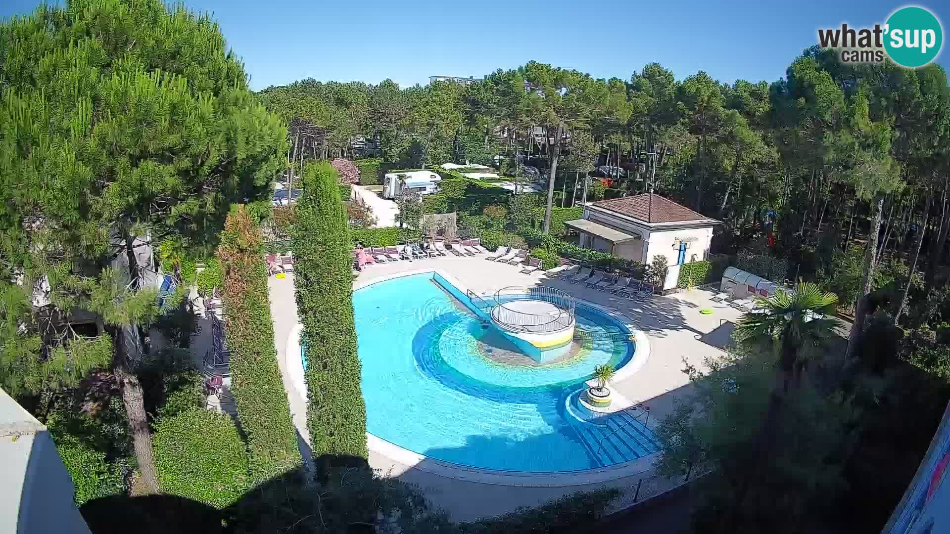 Piscina Villaggio Mare Blu webcam LIVE Bibione Pineda – Italia