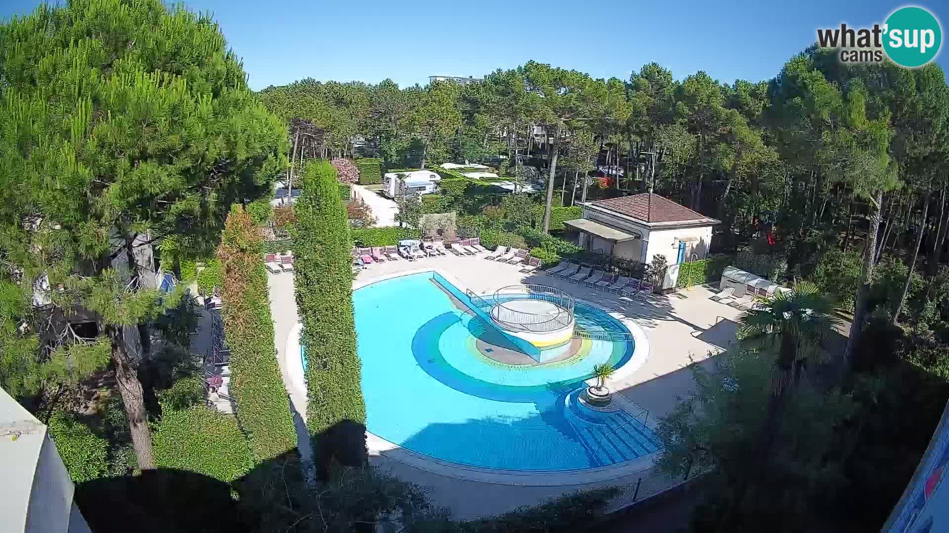 Villaggio Mare Blu pool LIVE webcam Bibione Pineda – Italy