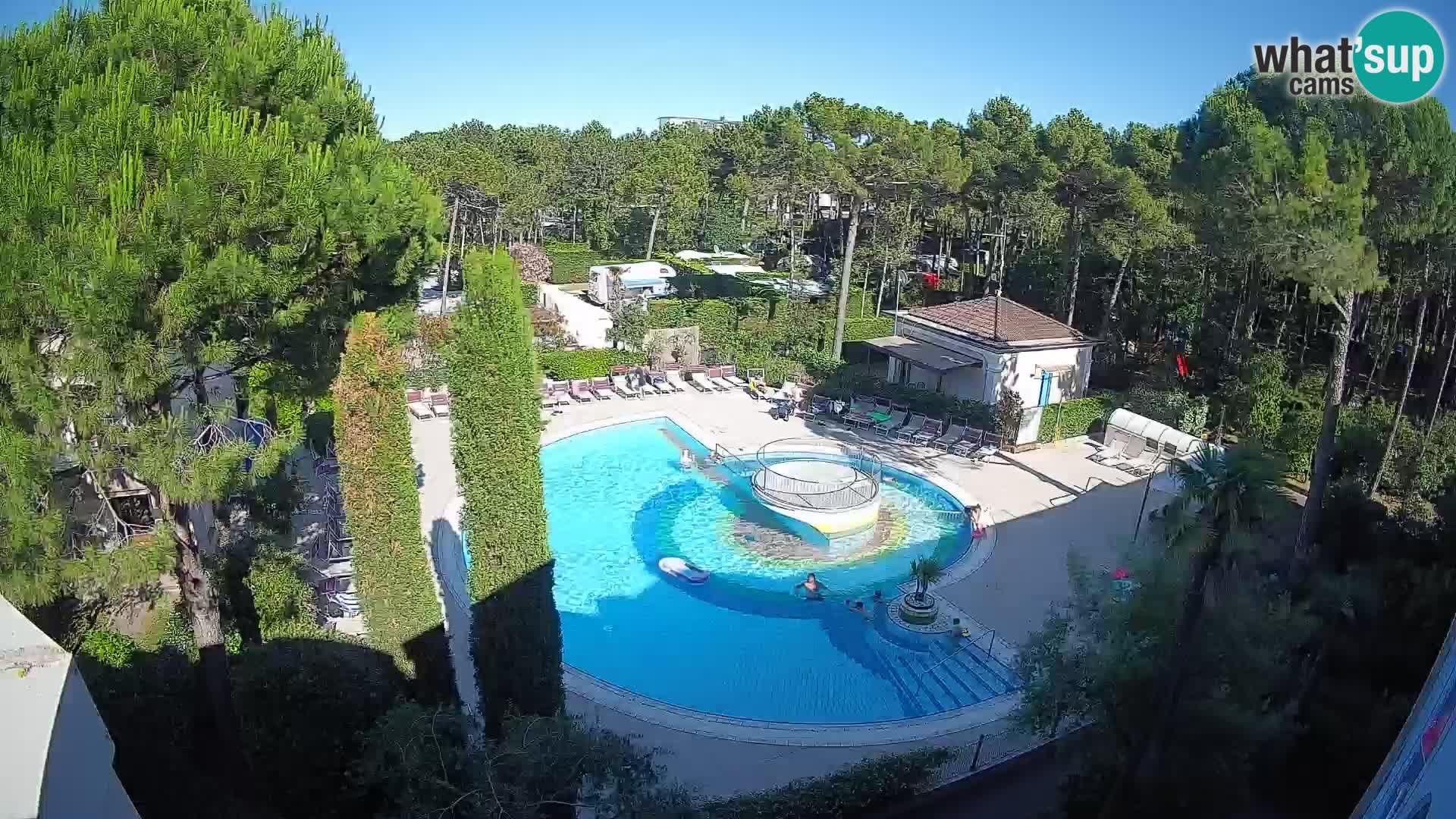Piscina Villaggio Mare Blu webcam LIVE Bibione Pineda – Italia