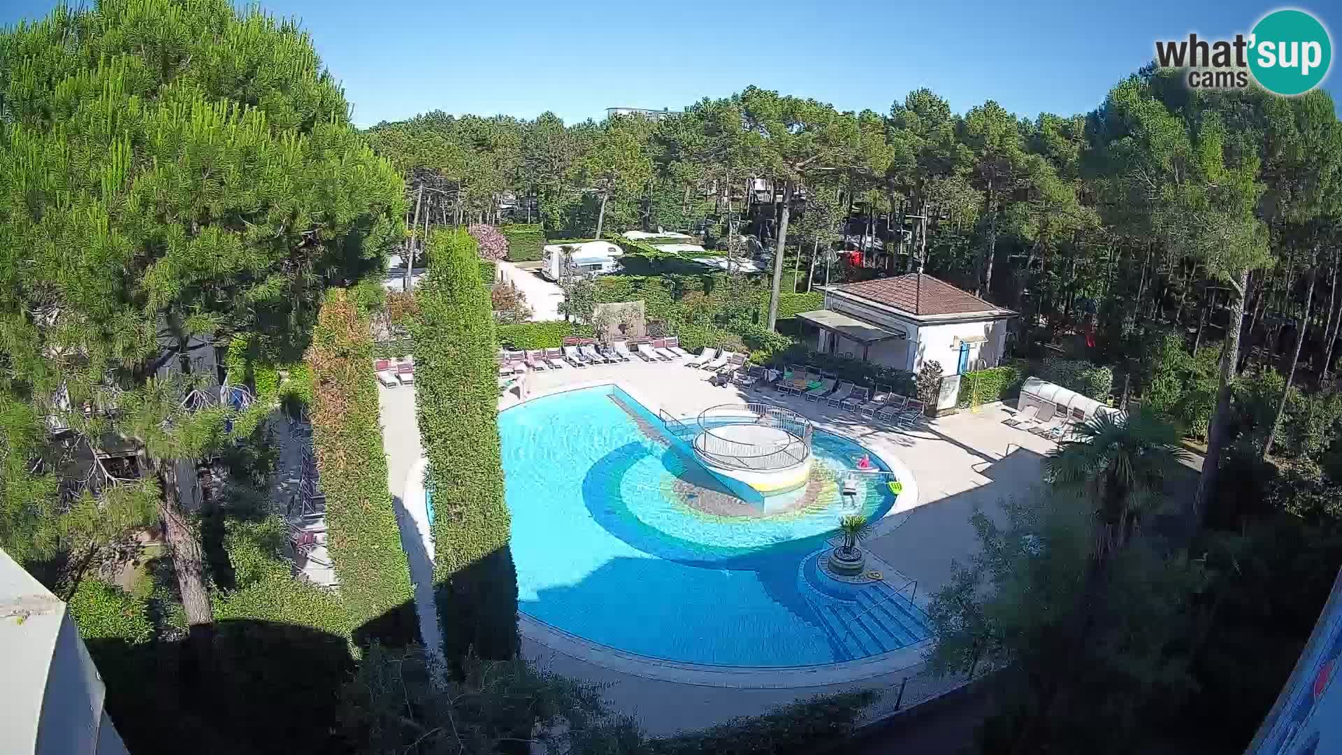Piscina Villaggio Mare Blu webcam LIVE Bibione Pineda – Italia