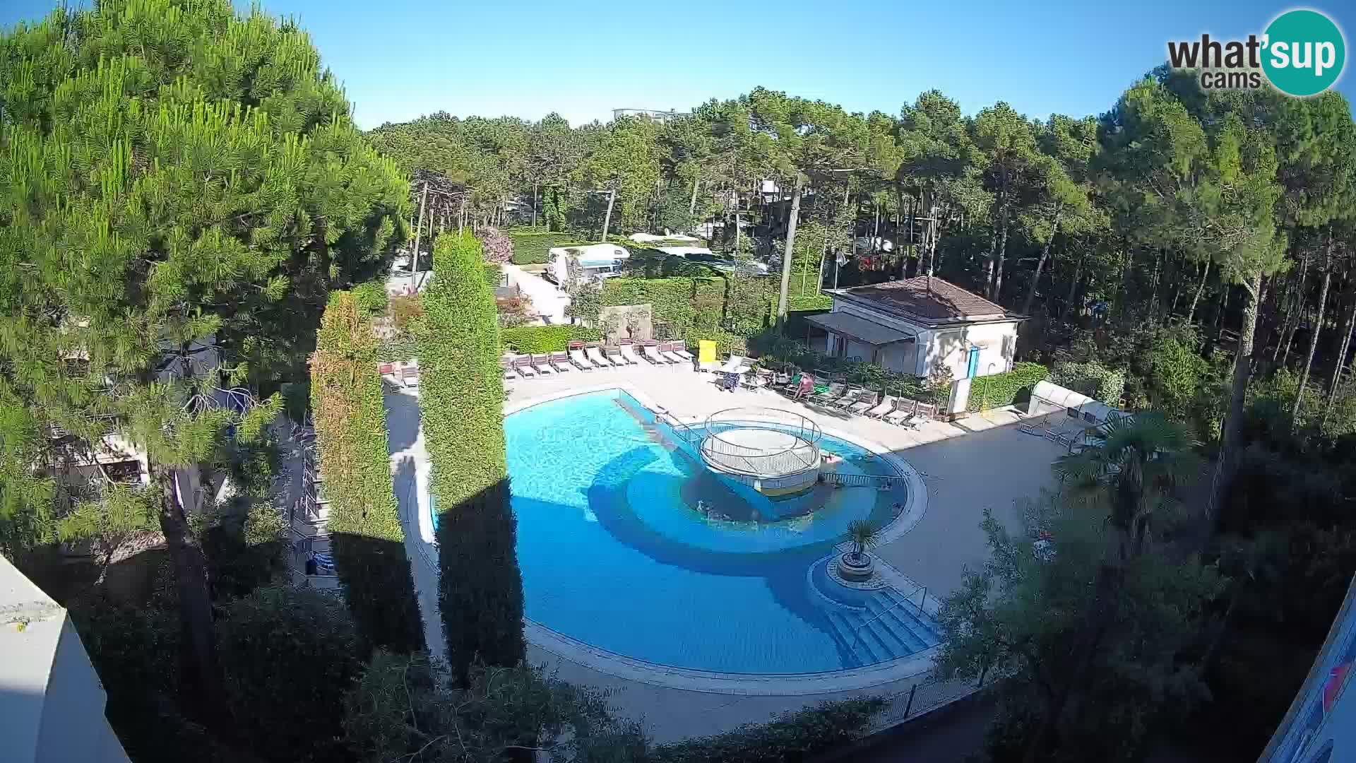Piscina Villaggio Mare Blu webcam LIVE Bibione Pineda – Italia