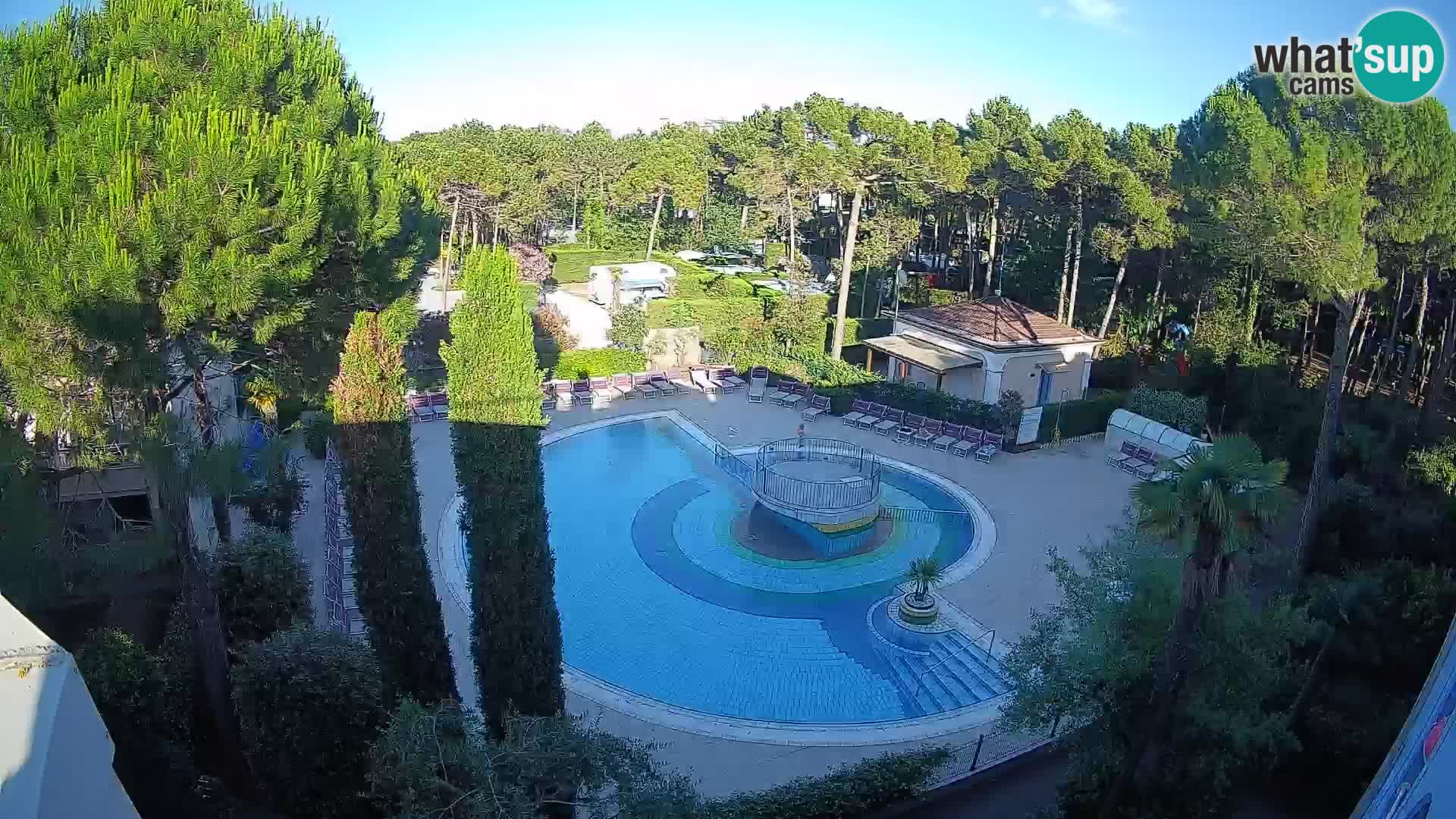 Piscina Villaggio Mare Blu EN VIVO webcam Bibione Pineda – Italia