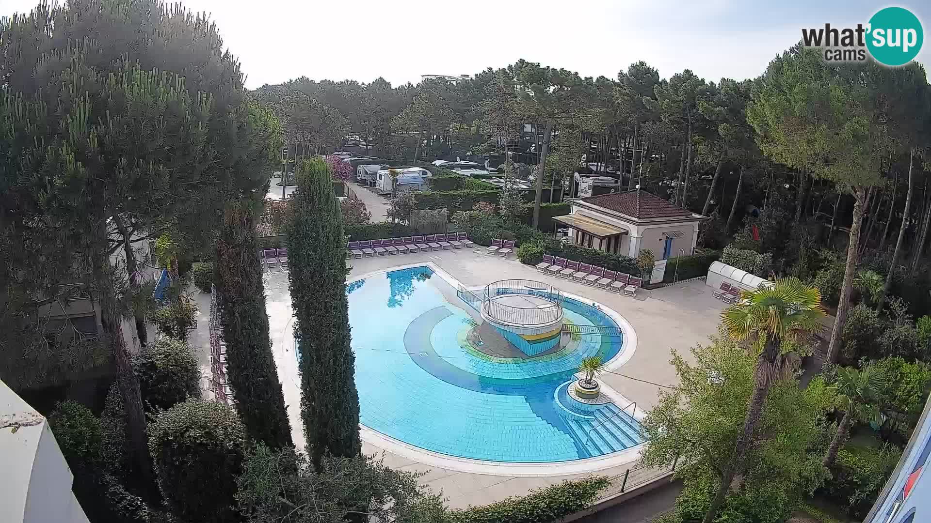 Villaggio Mare Blu pool LIVE webcam Bibione Pineda – Italy