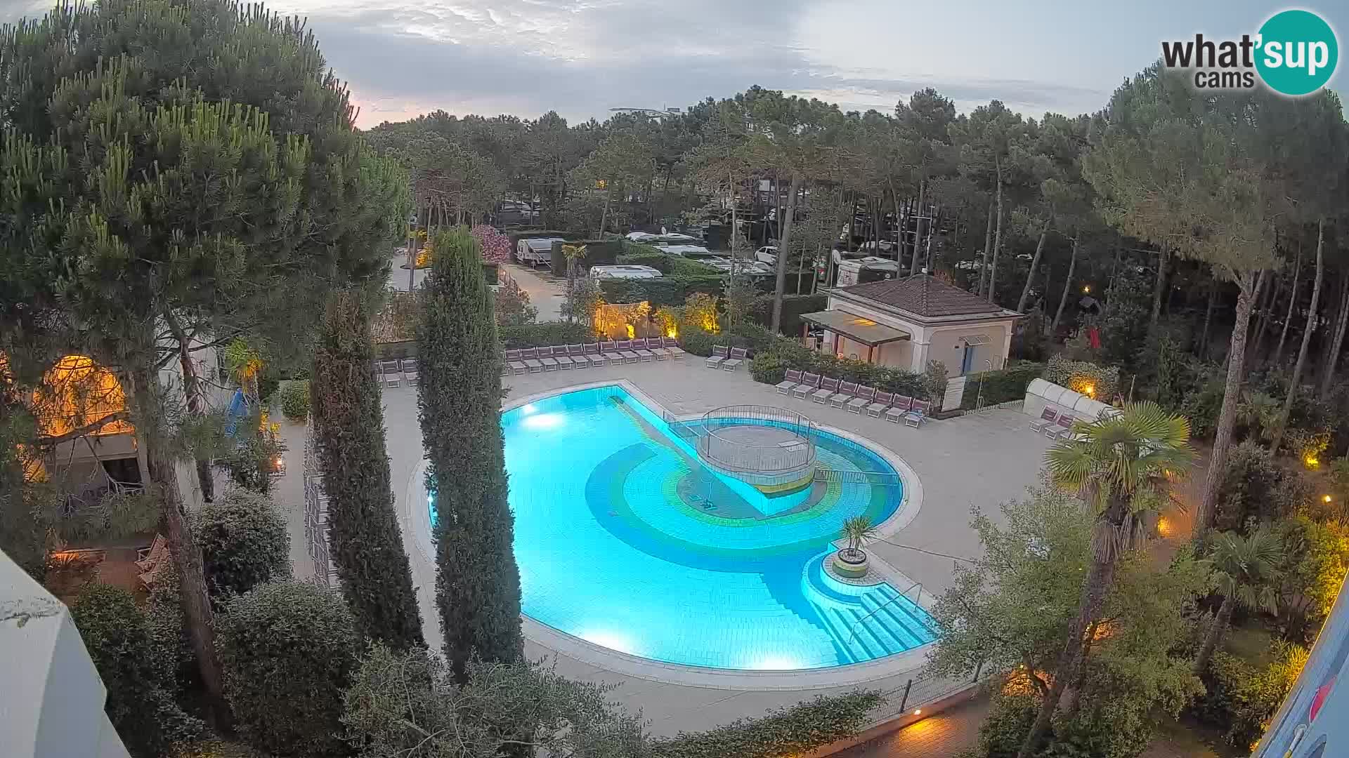 Piscina Villaggio Mare Blu webcam LIVE Bibione Pineda – Italia