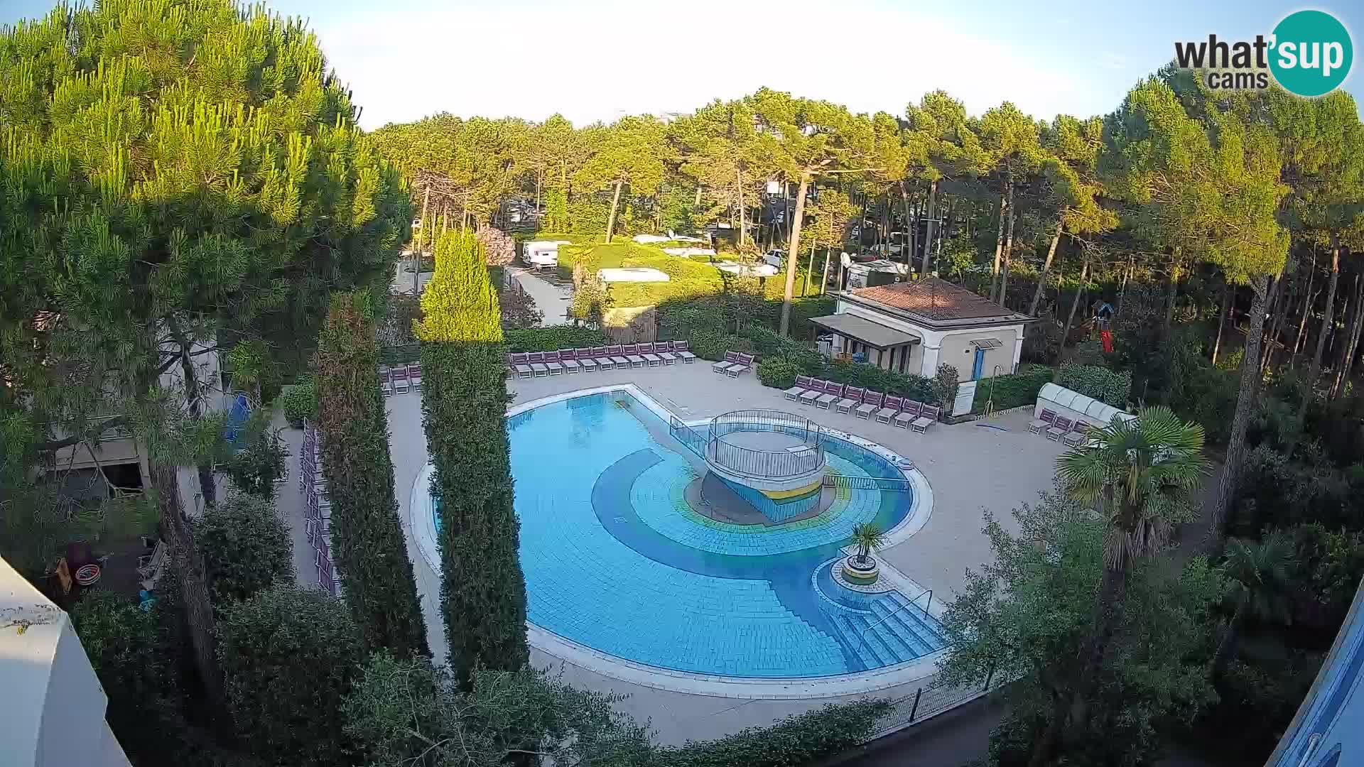 Piscina Villaggio Mare Blu webcam LIVE Bibione Pineda – Italia
