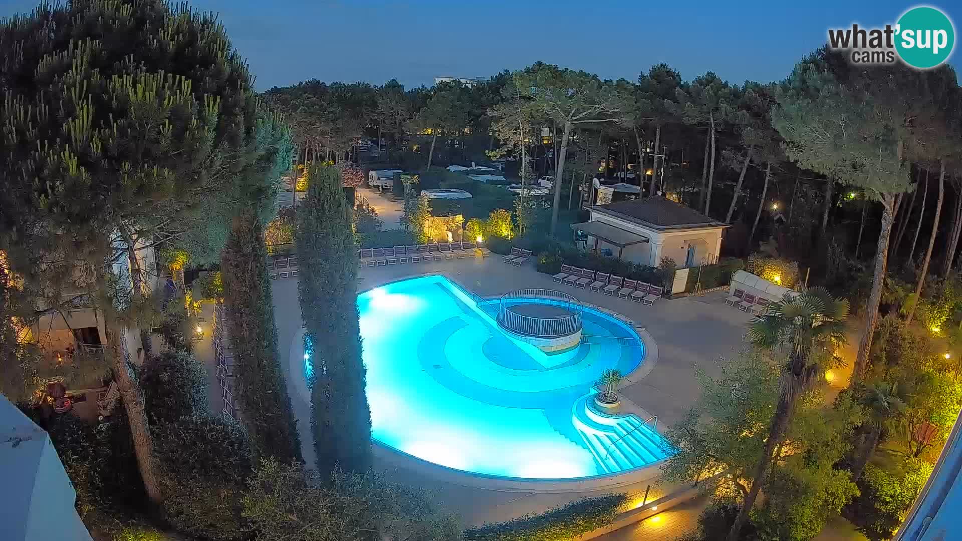 Piscina Villaggio Mare Blu EN VIVO webcam Bibione Pineda – Italia