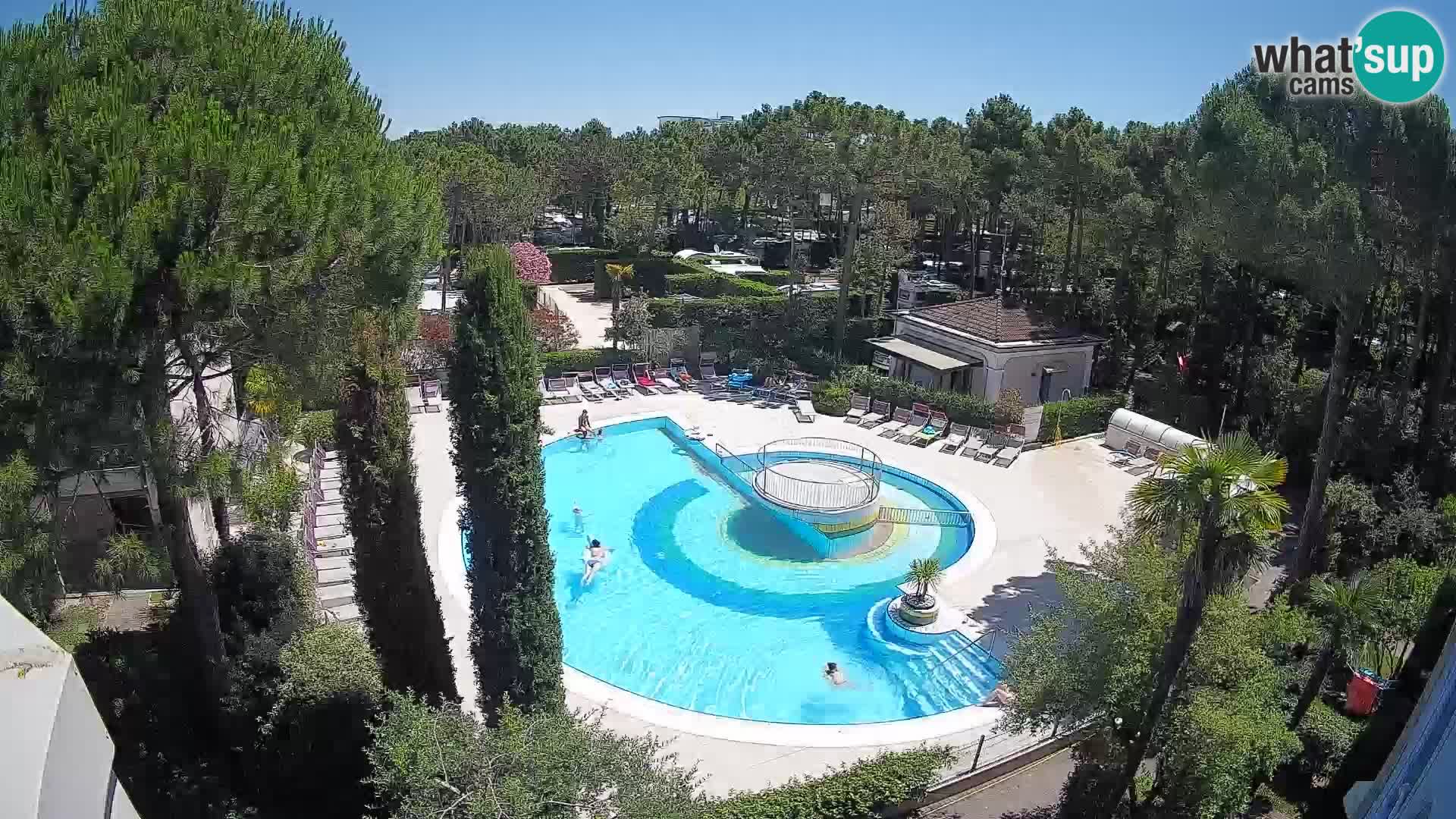 Piscina Villaggio Mare Blu EN VIVO webcam Bibione Pineda – Italia