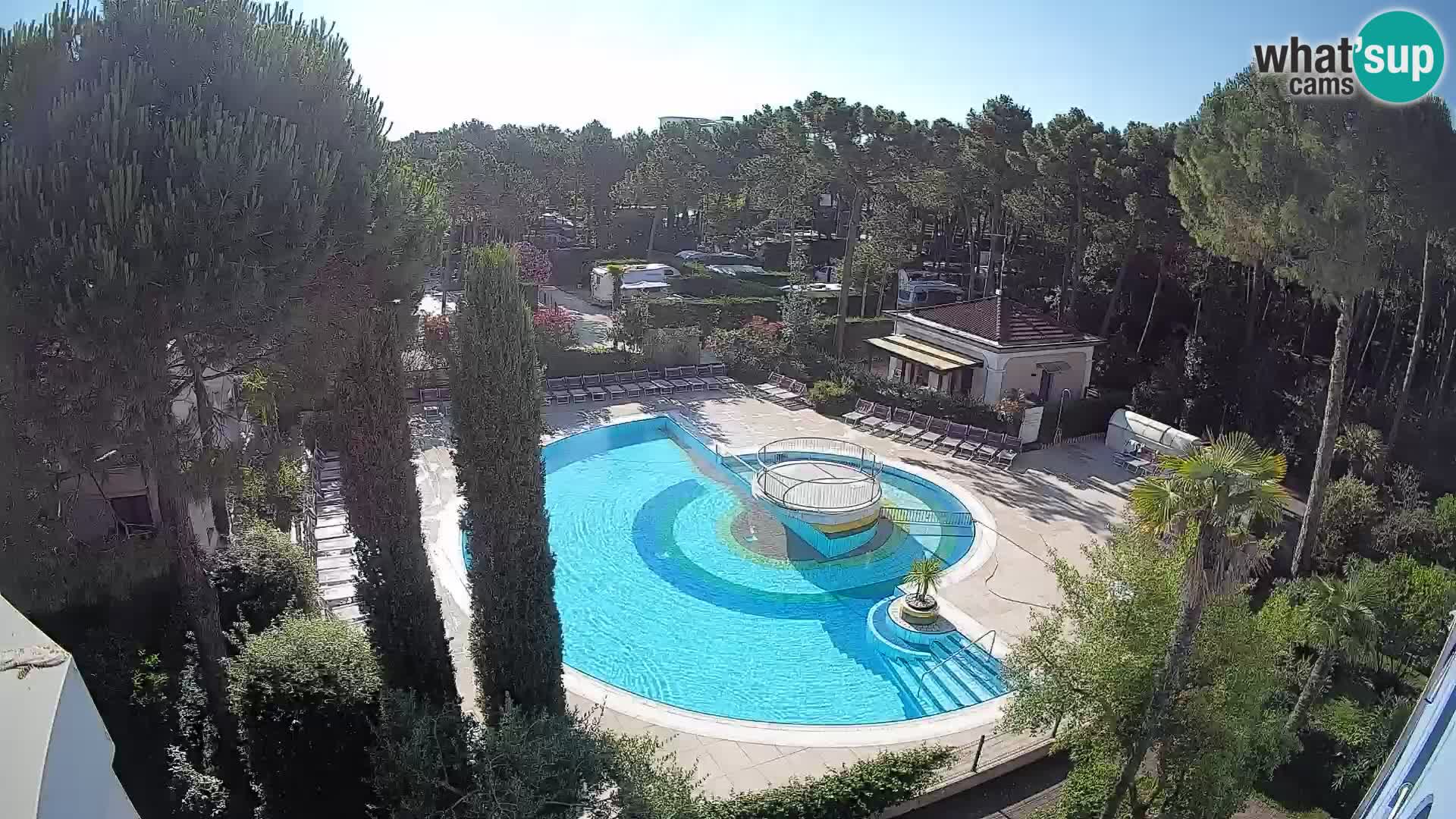 Villaggio Mare Blu piscine LIVE webcam Bibione Pineda – Italie