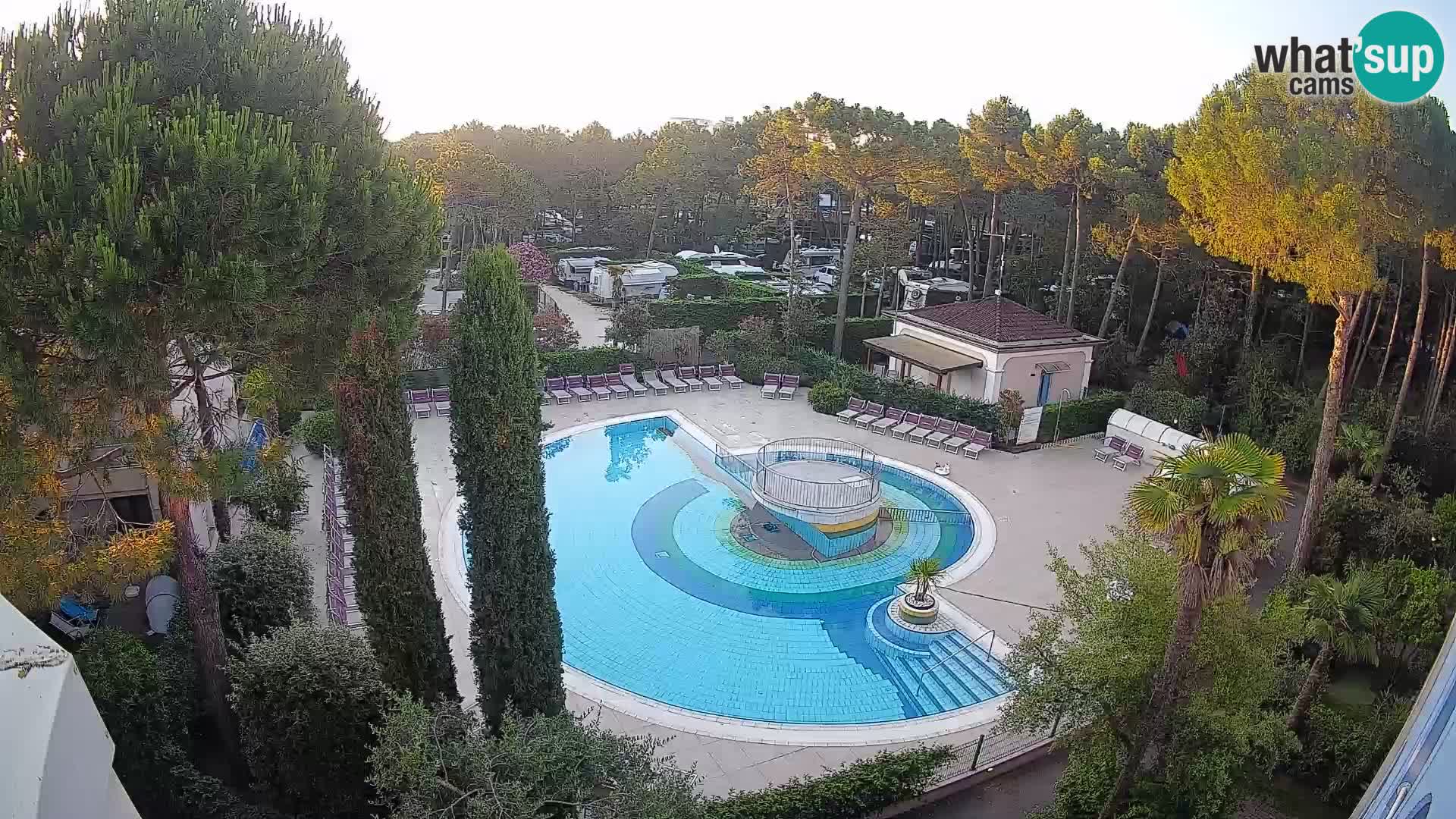 Piscina Villaggio Mare Blu webcam LIVE Bibione Pineda – Italia