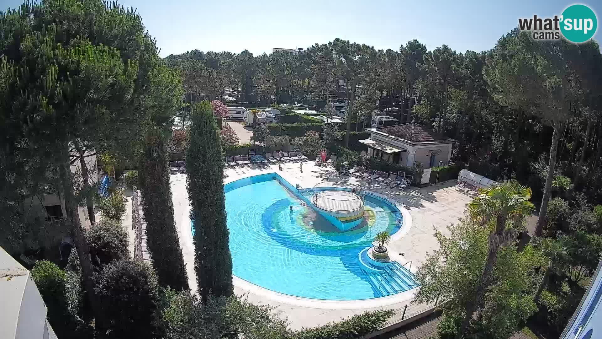 Piscina Villaggio Mare Blu webcam LIVE Bibione Pineda – Italia