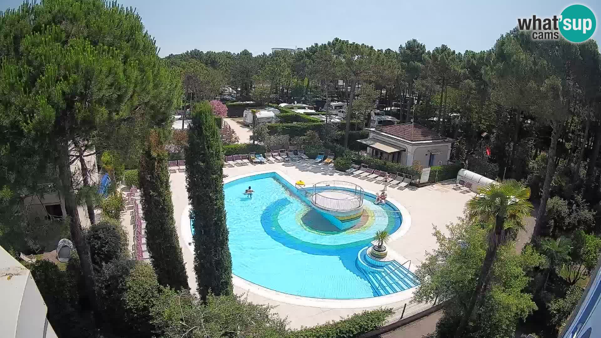 Piscina Villaggio Mare Blu webcam LIVE Bibione Pineda – Italia