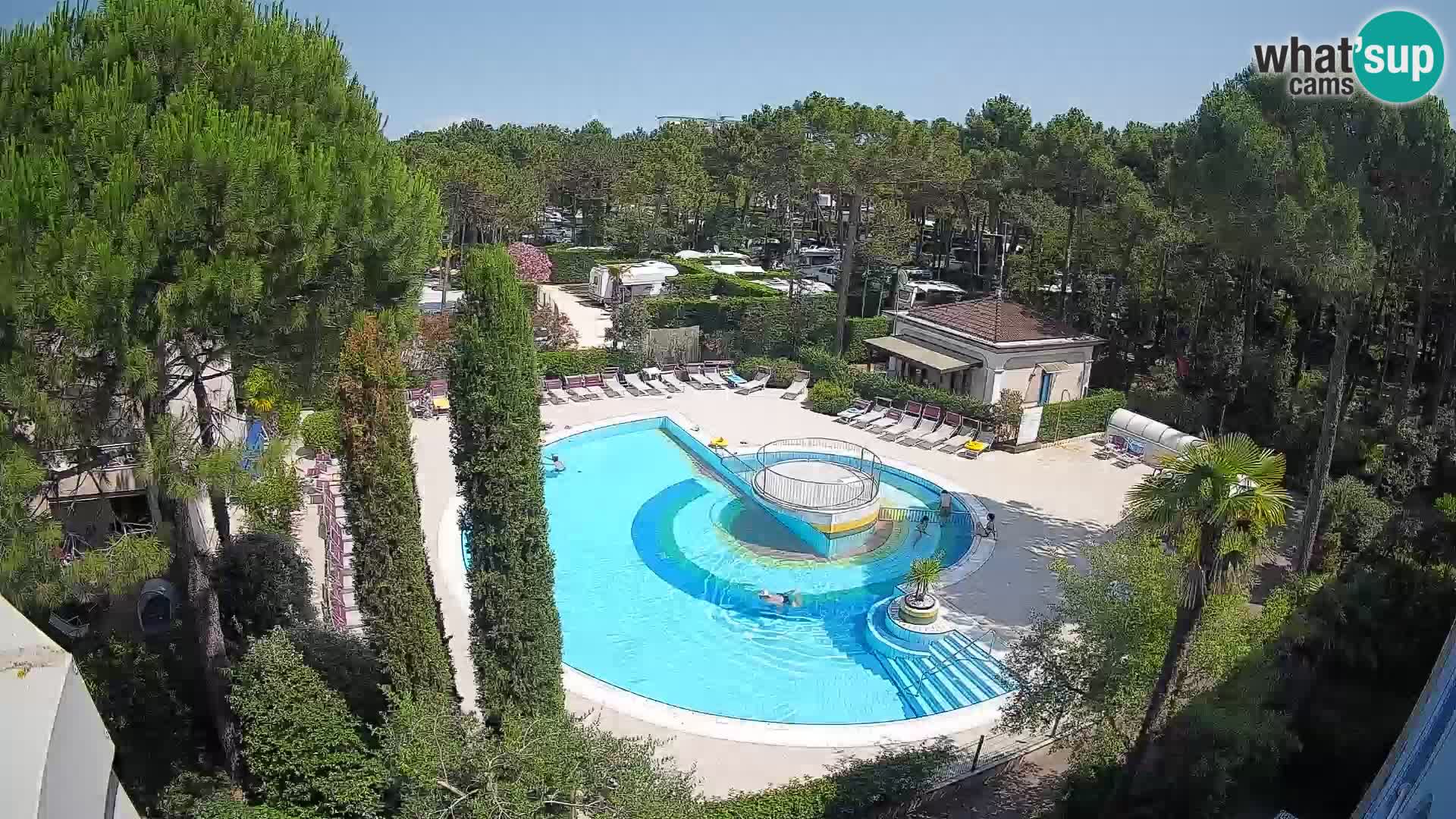 Piscina Villaggio Mare Blu webcam LIVE Bibione Pineda – Italia