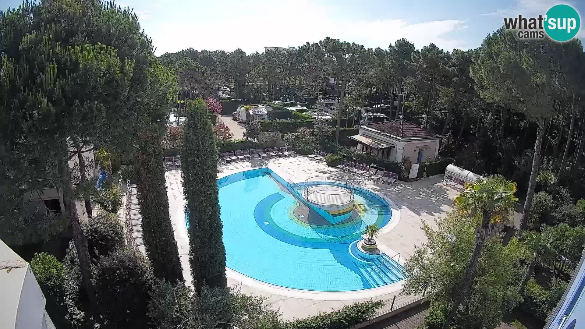 Piscina Villaggio Mare Blu webcam LIVE Bibione Pineda – Italia