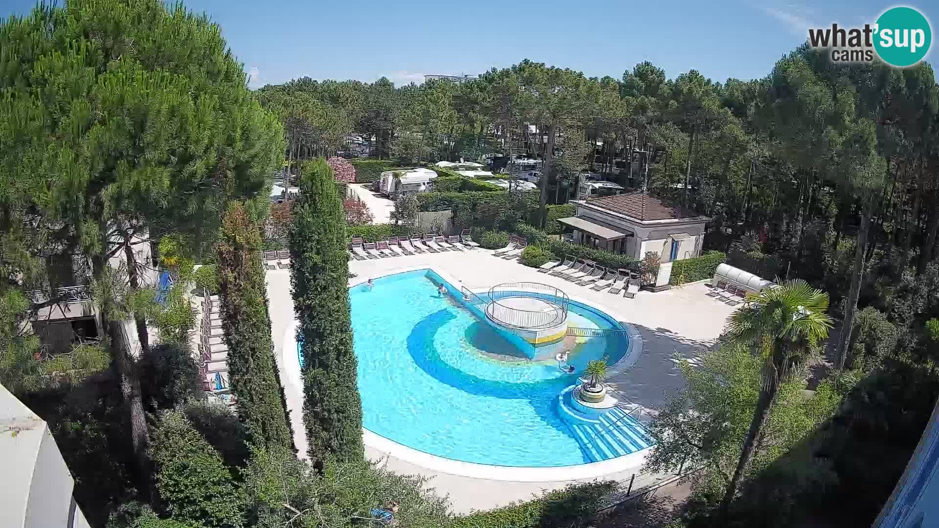 Villaggio Mare Blu piscine LIVE webcam Bibione Pineda – Italie