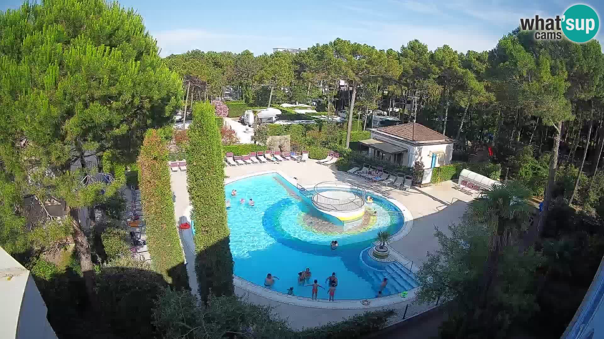 Piscina Villaggio Mare Blu EN VIVO webcam Bibione Pineda – Italia