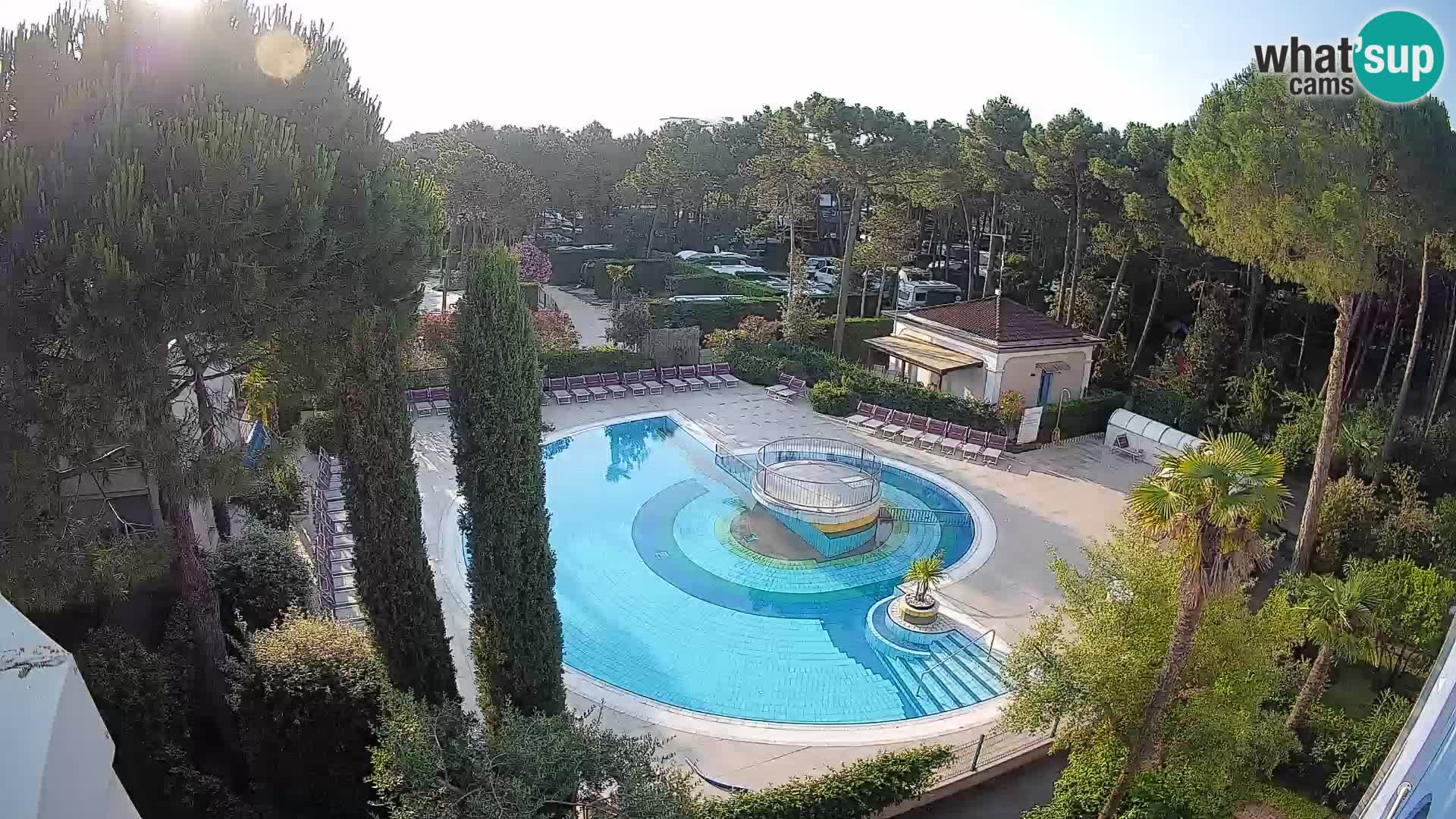 Piscina Villaggio Mare Blu EN VIVO webcam Bibione Pineda – Italia