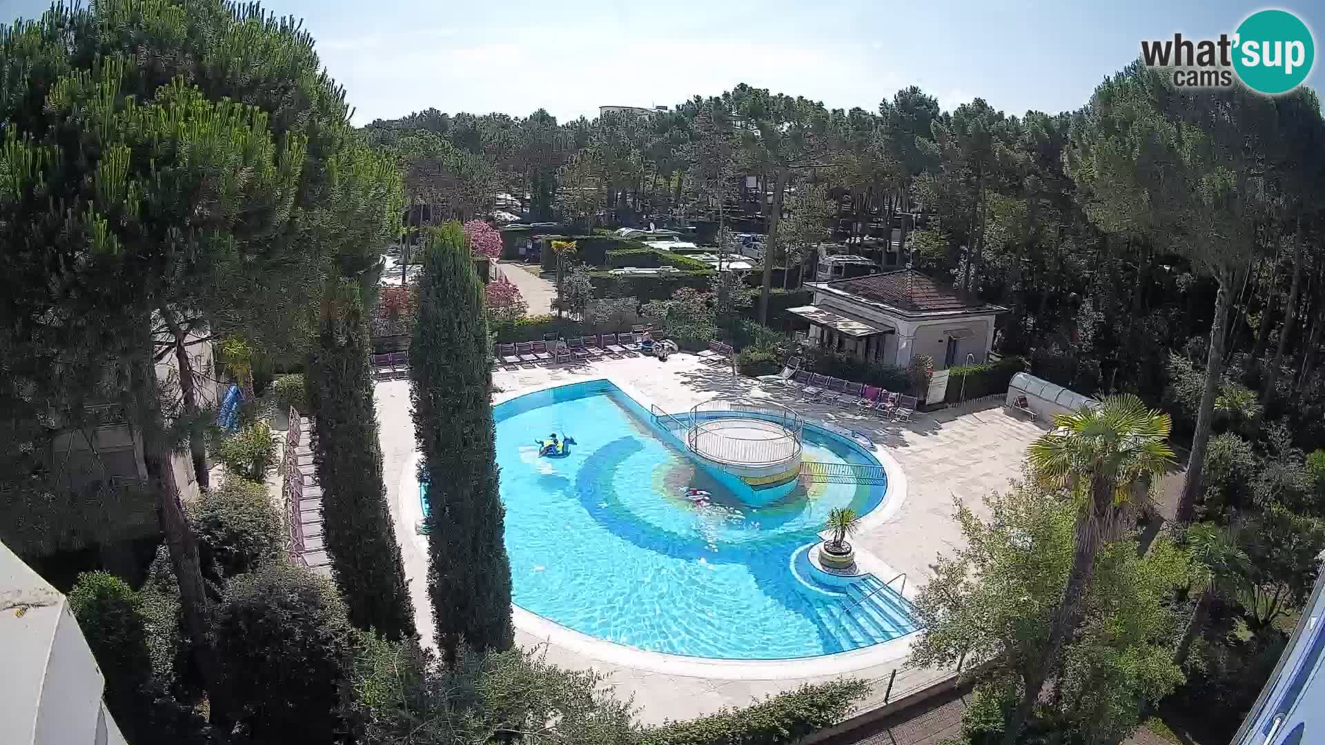 Villaggio Mare Blu piscine LIVE webcam Bibione Pineda – Italie