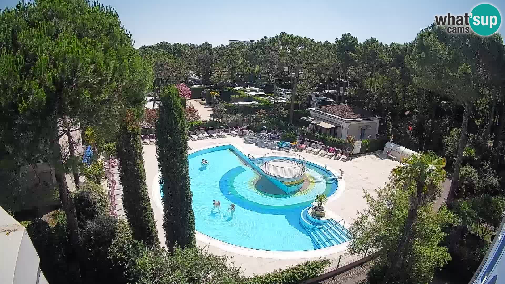Villaggio Mare Blu piscine LIVE webcam Bibione Pineda – Italie