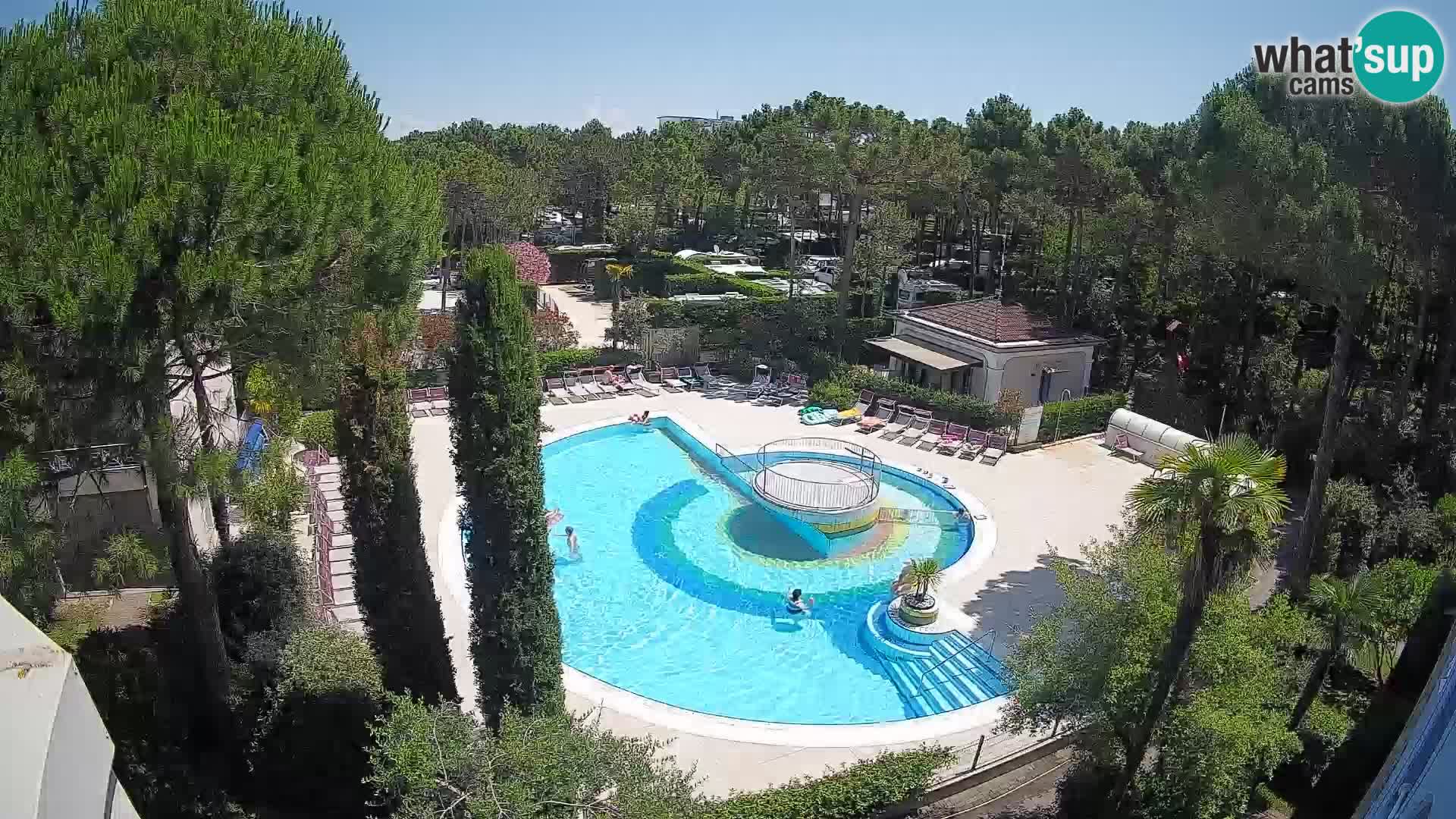 Piscina Villaggio Mare Blu EN VIVO webcam Bibione Pineda – Italia
