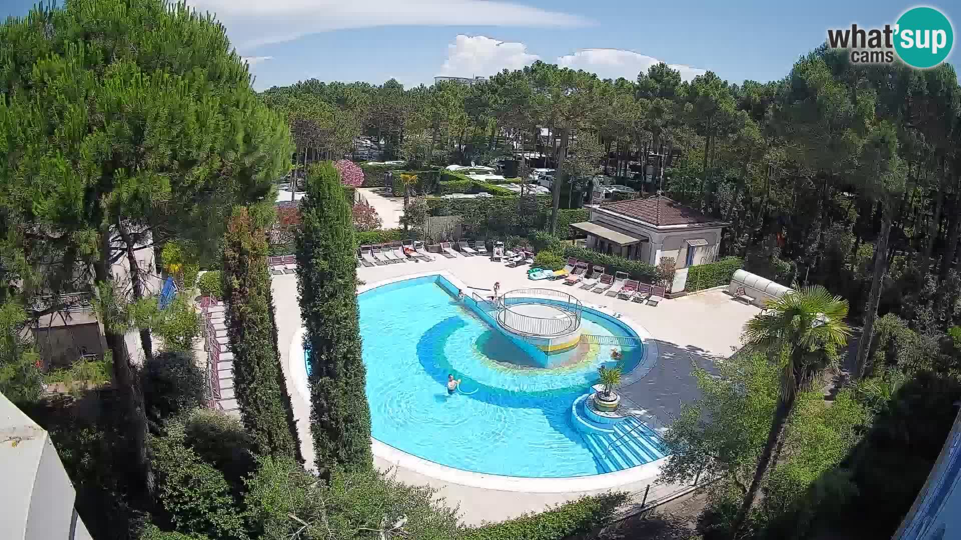 Piscina Villaggio Mare Blu EN VIVO webcam Bibione Pineda – Italia