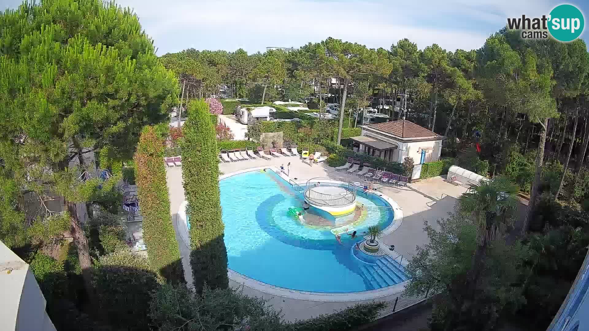 Piscina Villaggio Mare Blu EN VIVO webcam Bibione Pineda – Italia