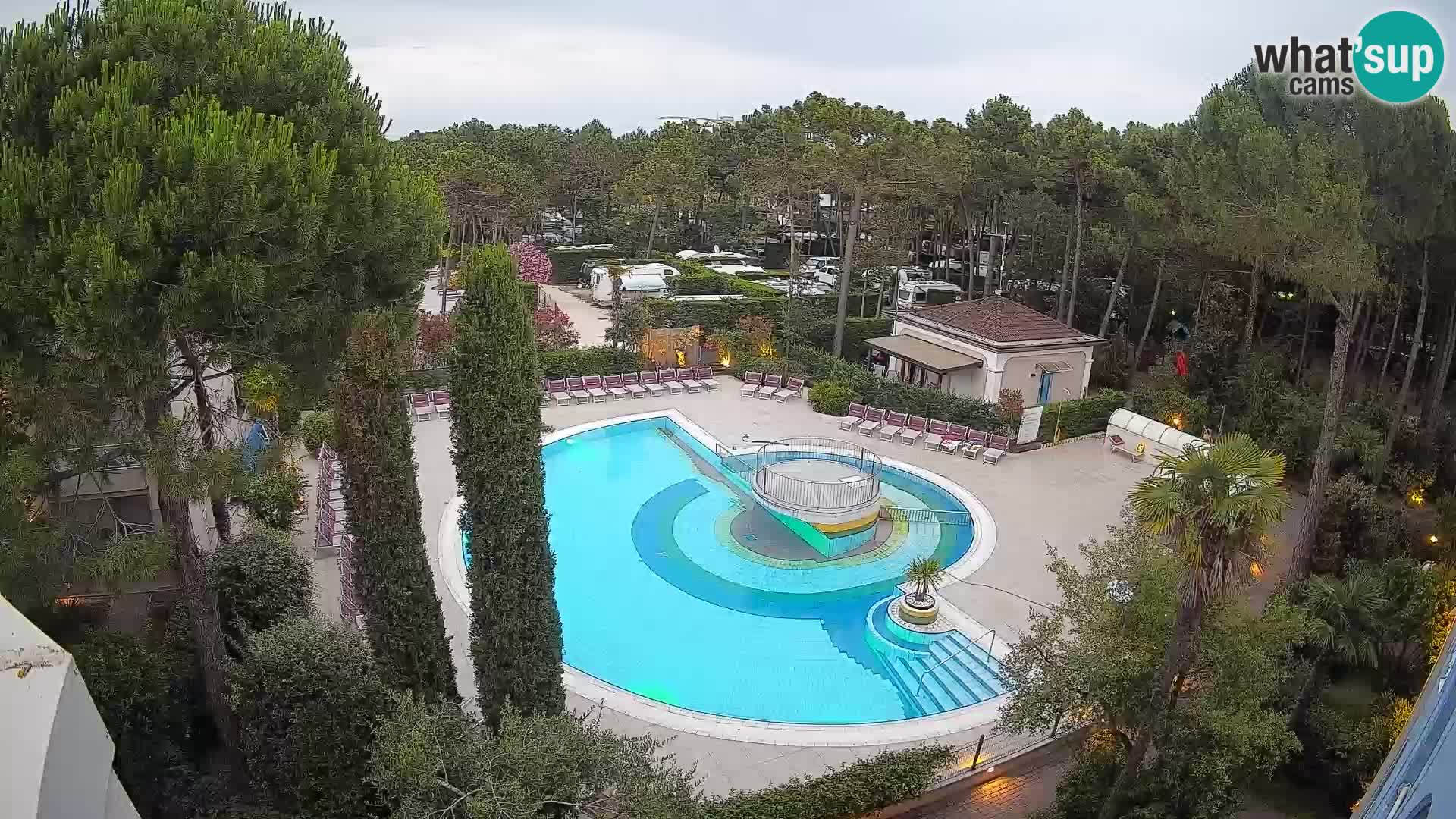 Piscina Villaggio Mare Blu webcam LIVE Bibione Pineda – Italia